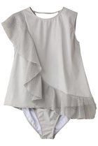 【レイール/Reir】の【San-ai Resort】アシンメトリートップス水着 グレー|ID: prp329100004956814 ipo3291000000037193992