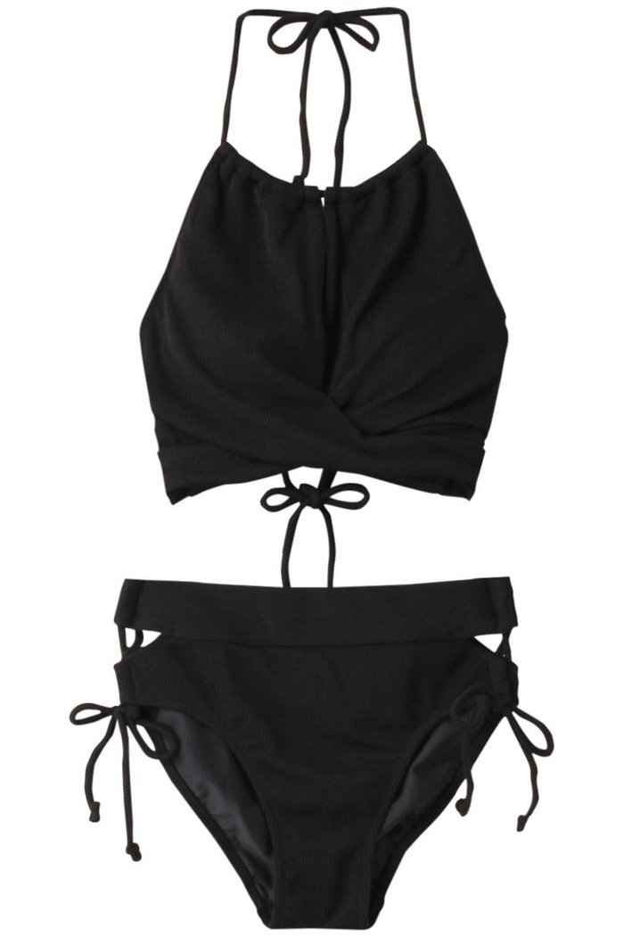 【レイール/Reir】のCool Rib ノンワイヤー水着 インテリア・キッズ・メンズ・レディースファッション・服の通販 founy(ファニー) https://founy.com/ ファッション Fashion レディースファッション Fashion for Women 水着 Swimwear レディース水着・ビーチウェア Swimwear & Beachwear クール Cool, Chic ショーツ Shorts, Short Pants スポーツ Sports, Activewear スリット Slit, Slit Detail ハイネック High Neck, Mock Neck ビキニ Bikini, Two-Piece Swimsuit フロント Front, Front Design ワイヤー Wire, Wired Bra 水着 Swimsuit, Swimwear |ID: prp329100004956821 ipo3291000000037194053