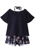 【レイール/Reir】のストレッチレース×Orchid・Vintage Leaf4点 ネイビー|ID: prp329100004956823 ipo3291000000037194068
