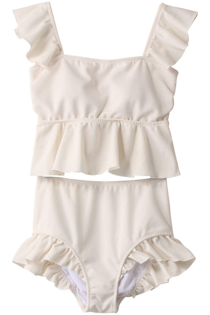 【レイール/Reir】の【San-ai Resort】ライトダンボールジョーゼットノンワイヤービキニ インテリア・キッズ・メンズ・レディースファッション・服の通販 founy(ファニー) 　ファッション　Fashion　レディースファッション　Fashion for Women　水着　Swimwear　レディース水着・ビーチウェア　Swimwear & Beachwear　ショーツ　Shorts, Short Pants　ショート　Short, Short Length　スポーツ　Sports, Activewear　バランス　Balance, Style Balance　ビキニ　Bikini, Two-Piece Swimsuit　フェミニン　Feminine, Girly　フリル　Frill, Ruffle　水着　Swimsuit, Swimwear　ホワイト|ID: prp329100004956824 ipo3291000000037194079