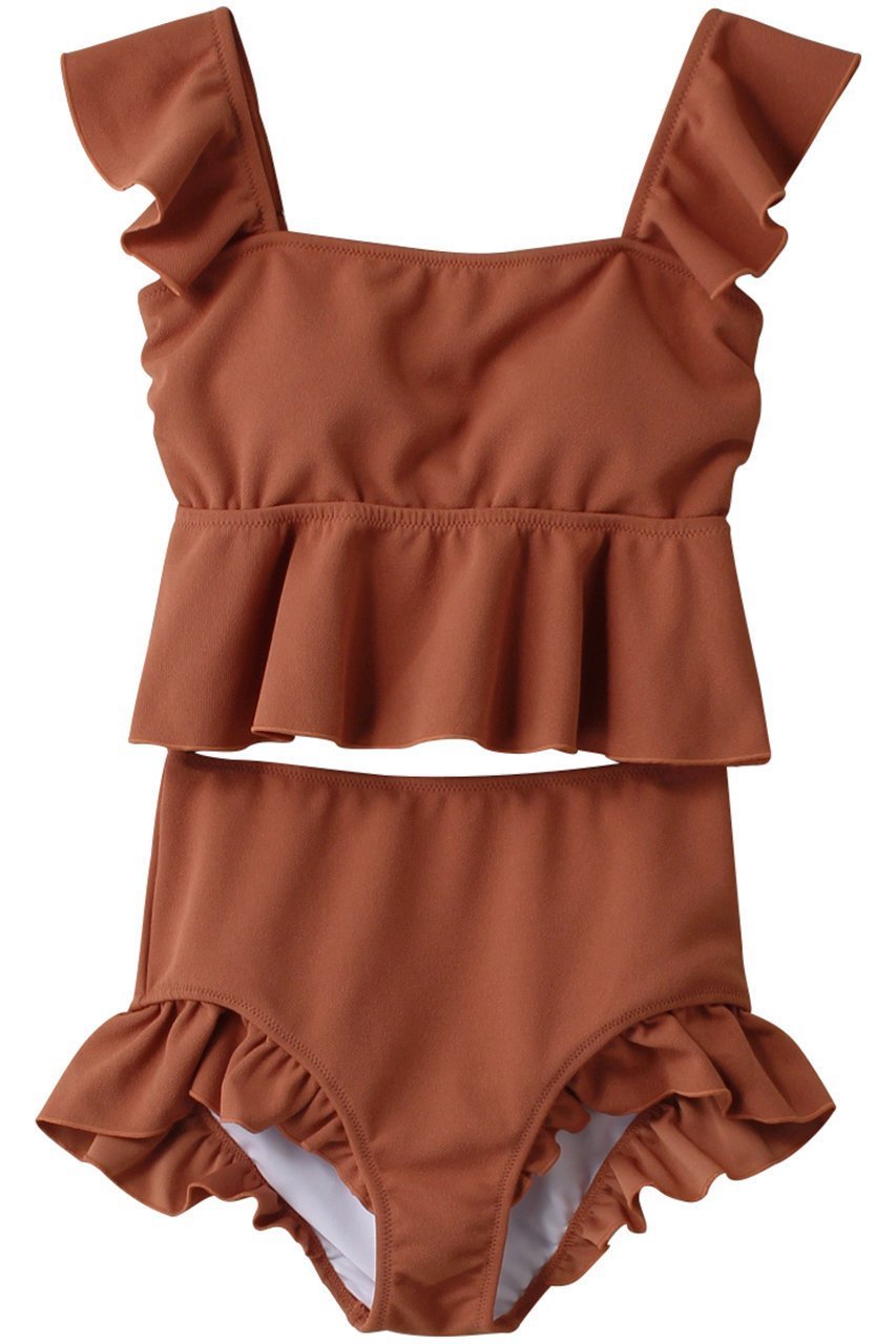 【レイール/Reir】の【San-ai Resort】ライトダンボールジョーゼットノンワイヤービキニ インテリア・キッズ・メンズ・レディースファッション・服の通販 founy(ファニー) 　ファッション　Fashion　レディースファッション　Fashion for Women　水着　Swimwear　レディース水着・ビーチウェア　Swimwear & Beachwear　ショーツ　Shorts, Short Pants　ショート　Short, Short Length　スポーツ　Sports, Activewear　バランス　Balance, Style Balance　ビキニ　Bikini, Two-Piece Swimsuit　フェミニン　Feminine, Girly　フリル　Frill, Ruffle　水着　Swimsuit, Swimwear　オレンジ|ID: prp329100004956824 ipo3291000000037194080