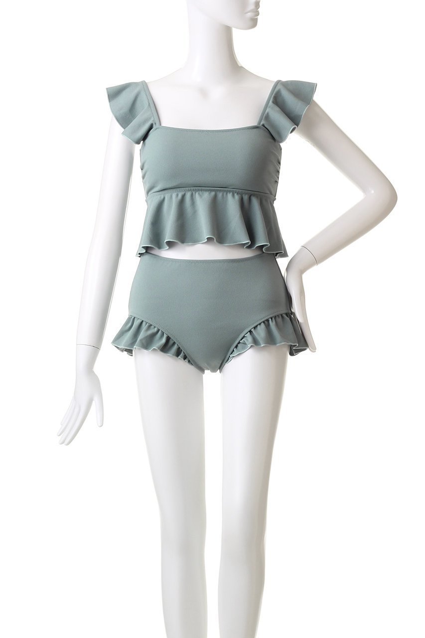 【レイール/Reir】の【San-ai Resort】ライトダンボールジョーゼットノンワイヤービキニ 人気、トレンドファッション・服の通販 founy(ファニー) 　ファッション　Fashion　レディースファッション　Fashion for Women　水着　Swimwear　レディース水着・ビーチウェア　Swimwear & Beachwear　ショーツ　Shorts, Short Pants　ショート　Short, Short Length　スポーツ　Sports, Activewear　バランス　Balance, Style Balance　ビキニ　Bikini, Two-Piece Swimsuit　フェミニン　Feminine, Girly　フリル　Frill, Ruffle　水着　Swimsuit, Swimwear　other-2|ID: prp329100004956824 ipo3291000000037194083