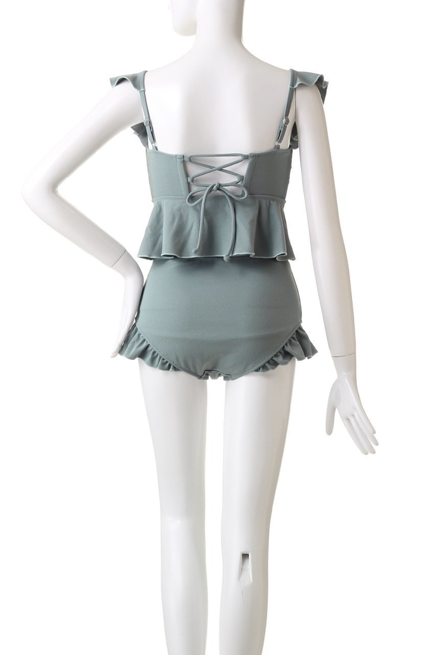 【レイール/Reir】の【San-ai Resort】ライトダンボールジョーゼットノンワイヤービキニ 人気、トレンドファッション・服の通販 founy(ファニー) 　ファッション　Fashion　レディースファッション　Fashion for Women　水着　Swimwear　レディース水着・ビーチウェア　Swimwear & Beachwear　ショーツ　Shorts, Short Pants　ショート　Short, Short Length　スポーツ　Sports, Activewear　バランス　Balance, Style Balance　ビキニ　Bikini, Two-Piece Swimsuit　フェミニン　Feminine, Girly　フリル　Frill, Ruffle　水着　Swimsuit, Swimwear　other-4|ID: prp329100004956824 ipo3291000000037194085