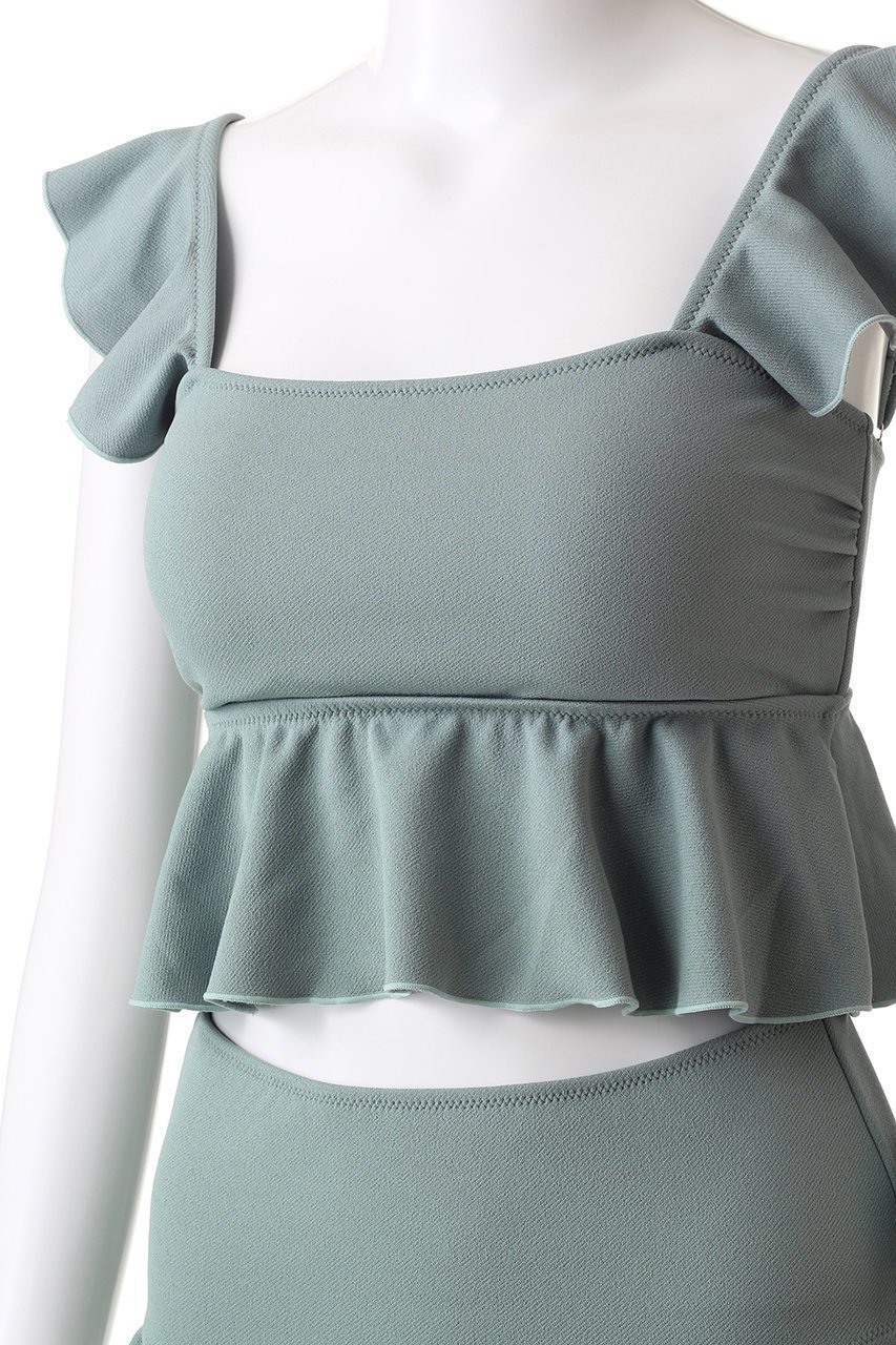 【レイール/Reir】の【San-ai Resort】ライトダンボールジョーゼットノンワイヤービキニ 人気、トレンドファッション・服の通販 founy(ファニー) 　ファッション　Fashion　レディースファッション　Fashion for Women　水着　Swimwear　レディース水着・ビーチウェア　Swimwear & Beachwear　ショーツ　Shorts, Short Pants　ショート　Short, Short Length　スポーツ　Sports, Activewear　バランス　Balance, Style Balance　ビキニ　Bikini, Two-Piece Swimsuit　フェミニン　Feminine, Girly　フリル　Frill, Ruffle　水着　Swimsuit, Swimwear　other-5|ID: prp329100004956824 ipo3291000000037194086