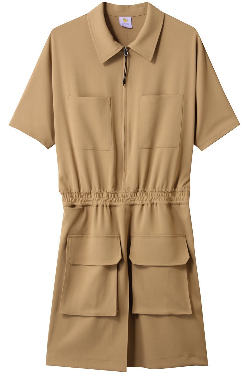 【ティーエムジー/TMG】のサファリワンピース インテリア・キッズ・メンズ・レディースファッション・服の通販 founy(ファニー) 　ファッション　Fashion　レディースファッション　Fashion for Women　ワンピース　Dresses　スポーツウェア　Functional & Stylish Sportswear　スポーツ ワンピース　Athletic Dress / Tennis Dress　スポーツ　Sports, Activewear　フラップ　Flap, Flap Pocket　ポケット　Pocket, Pocket Detail　キャメル|ID: prp329100004956826 ipo3291000000037194097