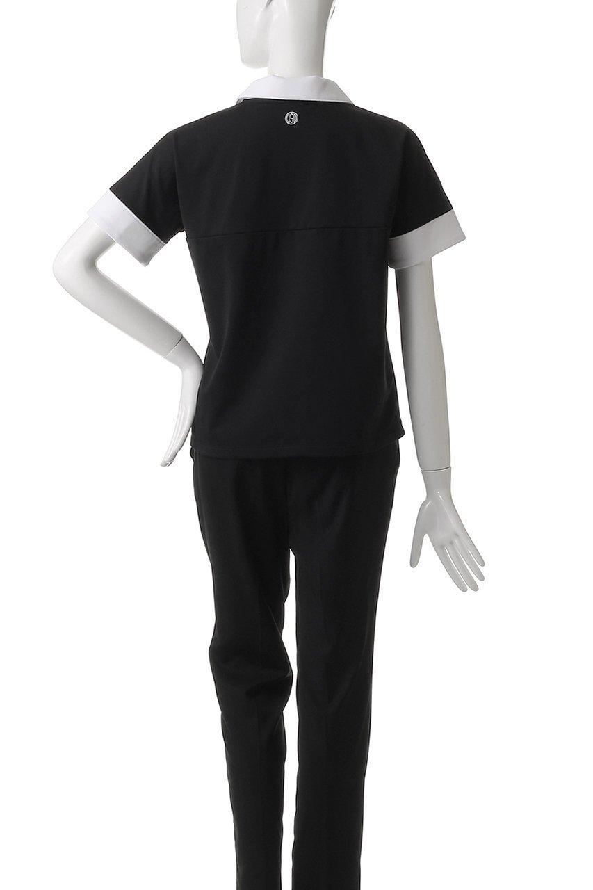 【オブシディアン/OBSIDIAN】のV-NECK POLO SHIRT 人気、トレンドファッション・服の通販 founy(ファニー) 　ファッション　Fashion　レディースファッション　Fashion for Women　トップス・カットソー　Cut & Sew Tops　シャツ・ブラウス・オフィスカジュアル　Elegant Blouses & Button-Ups　ポロシャツ・きれいめカジュアル　Smart-Casual Polo Tops　Vネックトップス　V-Neck Tops / V-Cut Neckline Shirts　スポーツウェア　Functional & Stylish Sportswear　スポーツ トップス　Athletic Tops / Workout Tops / Training Shirts　スポーツ　Sports, Activewear　ベーシック　Basic, Essential　ポロシャツ　Polo Shirt, Collared Tee　夏　Summer　定番　Standard, Basic Item　other-4|ID: prp329100004956864 ipo3291000000037194374