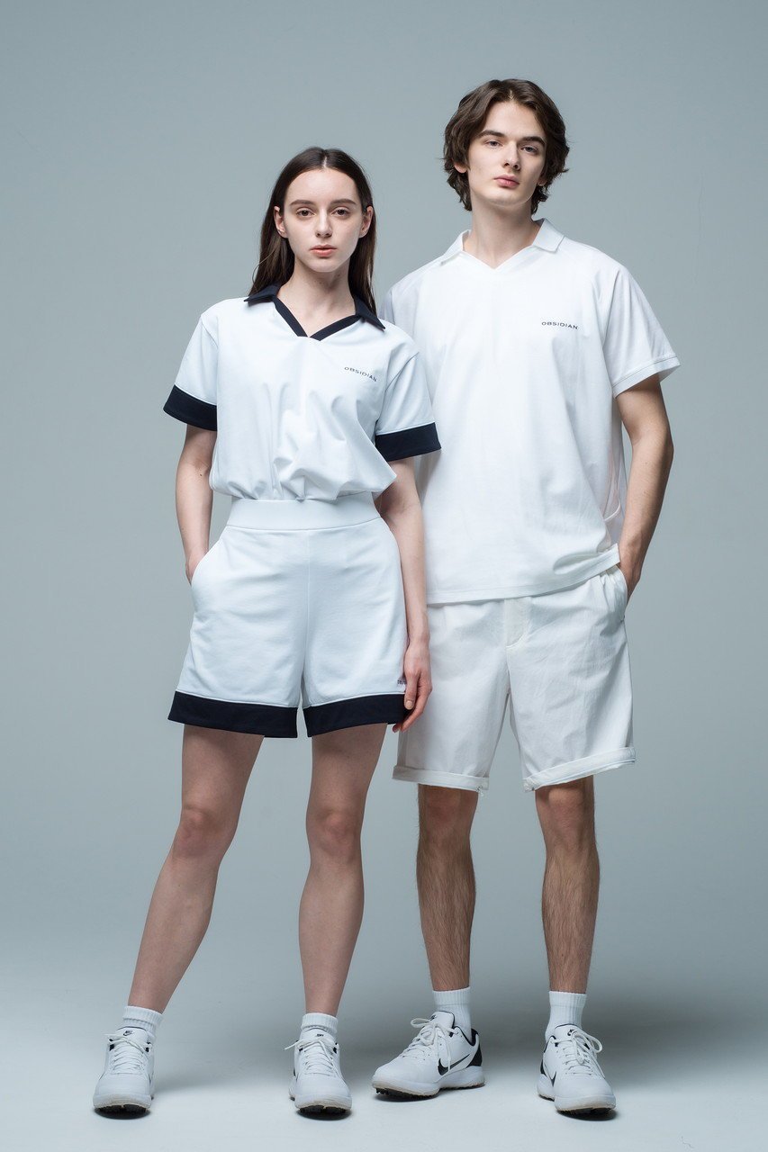 【オブシディアン/OBSIDIAN】のV-NECK POLO SHIRT 人気、トレンドファッション・服の通販 founy(ファニー) 　ファッション　Fashion　レディースファッション　Fashion for Women　トップス・カットソー　Cut & Sew Tops　シャツ・ブラウス・オフィスカジュアル　Elegant Blouses & Button-Ups　ポロシャツ・きれいめカジュアル　Smart-Casual Polo Tops　Vネックトップス　V-Neck Tops / V-Cut Neckline Shirts　スポーツウェア　Functional & Stylish Sportswear　スポーツ トップス　Athletic Tops / Workout Tops / Training Shirts　スポーツ　Sports, Activewear　ベーシック　Basic, Essential　ポロシャツ　Polo Shirt, Collared Tee　夏　Summer　定番　Standard, Basic Item　other-7|ID: prp329100004956864 ipo3291000000037194379