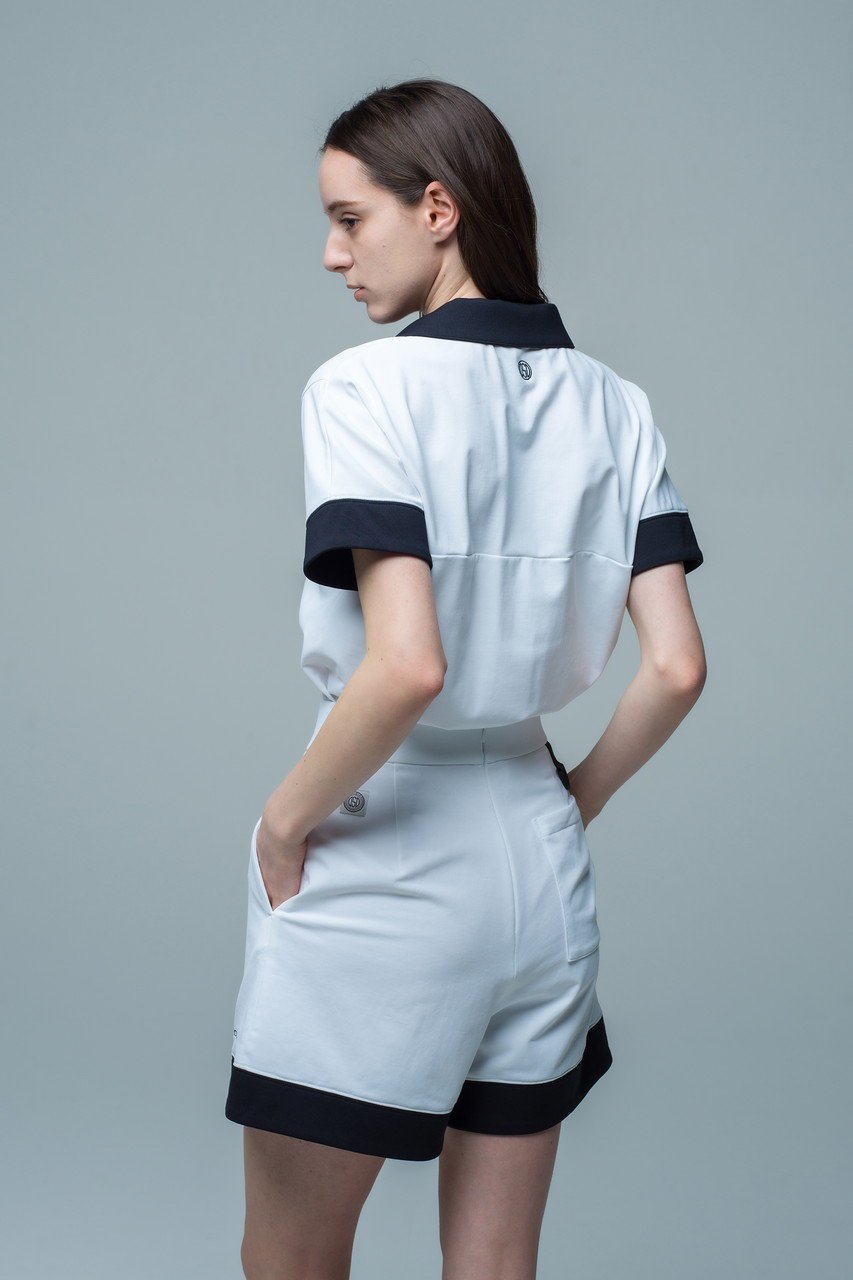 【オブシディアン/OBSIDIAN】のV-NECK POLO SHIRT 人気、トレンドファッション・服の通販 founy(ファニー) 　ファッション　Fashion　レディースファッション　Fashion for Women　トップス・カットソー　Cut & Sew Tops　シャツ・ブラウス・オフィスカジュアル　Elegant Blouses & Button-Ups　ポロシャツ・きれいめカジュアル　Smart-Casual Polo Tops　Vネックトップス　V-Neck Tops / V-Cut Neckline Shirts　スポーツウェア　Functional & Stylish Sportswear　スポーツ トップス　Athletic Tops / Workout Tops / Training Shirts　スポーツ　Sports, Activewear　ベーシック　Basic, Essential　ポロシャツ　Polo Shirt, Collared Tee　夏　Summer　定番　Standard, Basic Item　other-8|ID: prp329100004956864 ipo3291000000037194381