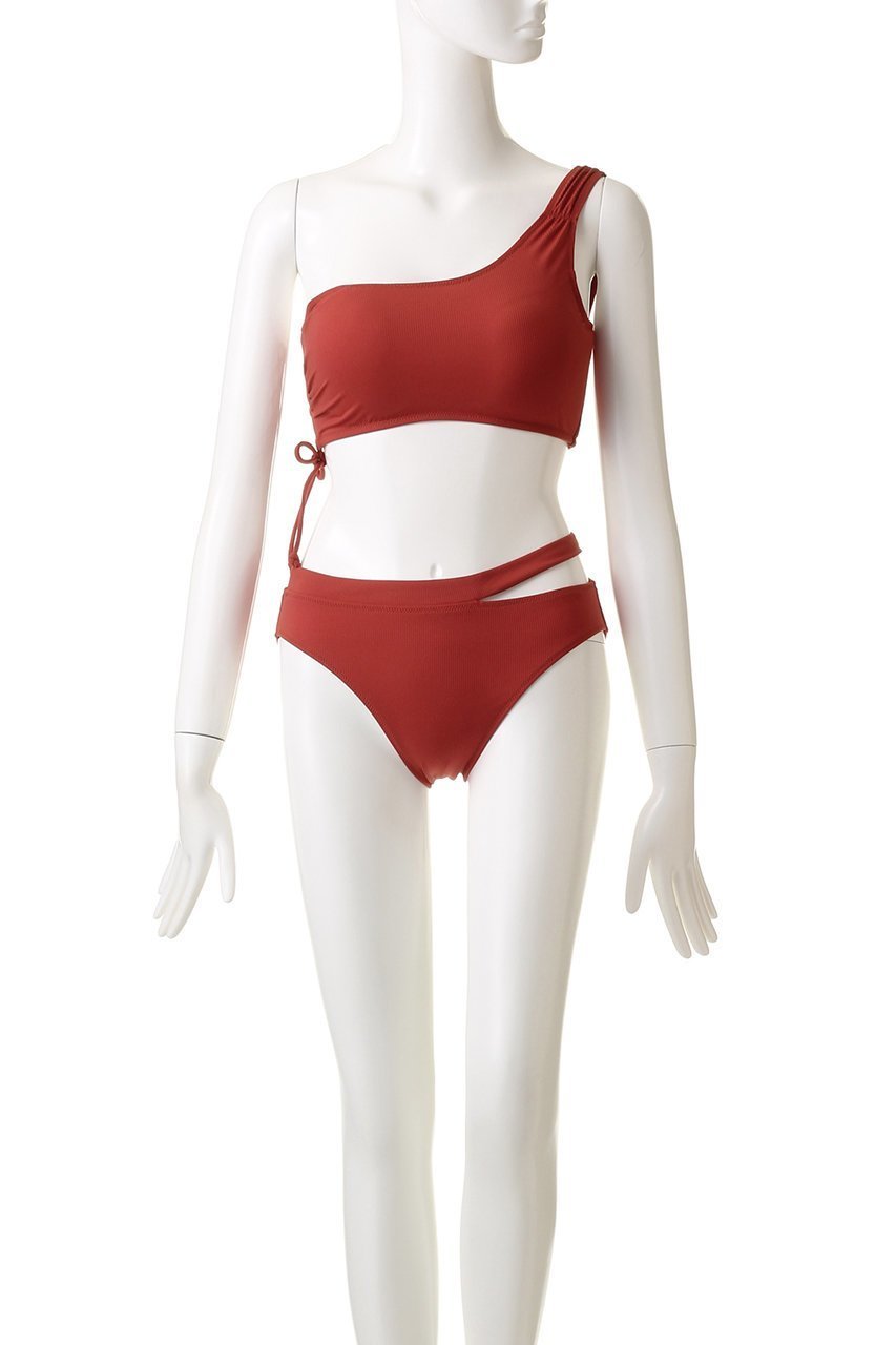 【レイール/Reir】の【San-ai Resort】Eco RibワンショルダーWアップ 人気、トレンドファッション・服の通販 founy(ファニー) 　ファッション　Fashion　レディースファッション　Fashion for Women　水着　Swimwear　レディース水着・ビーチウェア　Swimwear & Beachwear　アンダー　Underwear Essentials　ショルダー　Shoulder, Shoulder Strap　ショーツ　Shorts, Short Pants　スポーツ　Sports, Activewear　トレンド　Trend, Trending Now　ビーチ　Beach, Seaside　リボン　Ribbon, Bow　ワイヤー　Wire, Wired Bra　水着　Swimsuit, Swimwear　other-6|ID: prp329100004956877 ipo3291000000037194490