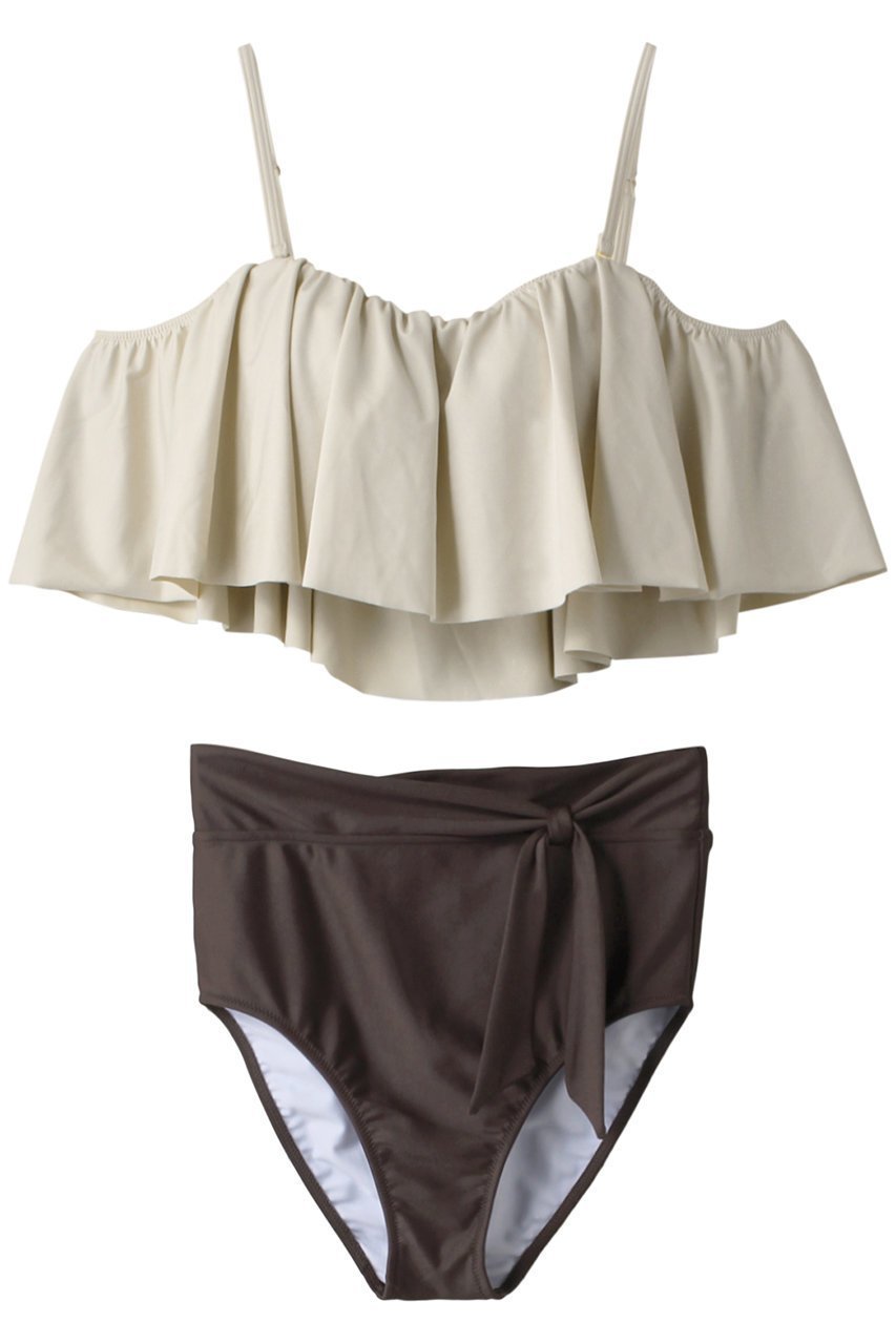 【レイール/Reir】の【San-ai Resort】オフショルダーデザイン グラマラスフィット 人気、トレンドファッション・服の通販 founy(ファニー) 　ファッション　Fashion　レディースファッション　Fashion for Women　水着　Swimwear　レディース水着・ビーチウェア　Swimwear & Beachwear　アシンメトリー　Asymmetrical Style　スポーツ　Sports, Activewear　ビキニ　Bikini, Two-Piece Swimsuit　フリル　Frill, Ruffle　リボン　Ribbon, Bow　ワイヤー　Wire, Wired Bra　定番　Standard, Basic Item　水着　Swimsuit, Swimwear　 other-1|ID: prp329100004956882 ipo3291000000037194518