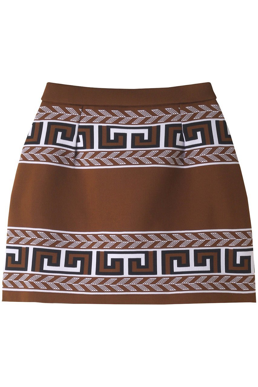 【ティーエムジー/TMG】のグレカ柄スカート インテリア・キッズ・メンズ・レディースファッション・服の通販 founy(ファニー) 　ファッション　Fashion　レディースファッション　Fashion for Women　スカート　Skirts　スポーツウェア　Functional & Stylish Sportswear　スポーツ スカート　Tennis Skirt / Sports Skirt　スポーツ　Sports, Activewear　夏　Summer　洗える　Machine Washable　ブラウン|ID: prp329100004956906 ipo3291000000037194694