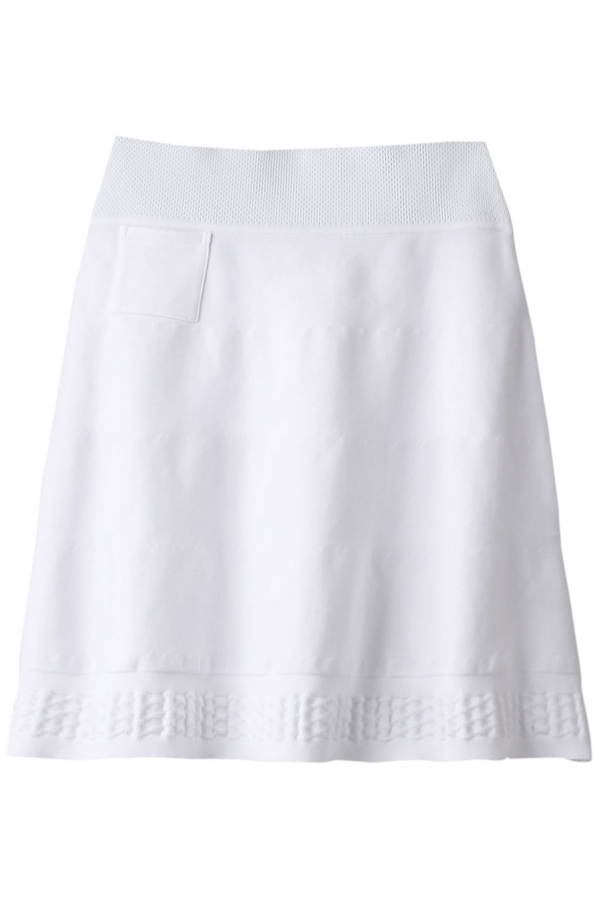 【ティーエムジー/TMG】のニットスカート インテリア・キッズ・メンズ・レディースファッション・服の通販 founy(ファニー) 　ファッション　Fashion　レディースファッション　Fashion for Women　スカート　Skirts　スポーツウェア　Functional & Stylish Sportswear　スポーツ スカート　Tennis Skirt / Sports Skirt　スポーツ　Sports, Activewear　フロント　Front, Front Design　ボーダー　Border, Stripe　ポケット　Pocket, Pocket Detail　エレガント 上品　Elegant　ホワイト|ID: prp329100004956909 ipo3291000000037194714