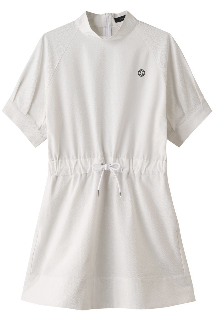 【オブシディアン/OBSIDIAN】のSEERSUCKER ONE PIECE インテリア・キッズ・メンズ・レディースファッション・服の通販 founy(ファニー) 　ファッション　Fashion　レディースファッション　Fashion for Women　ワンピース　Dresses　スポーツウェア　Functional & Stylish Sportswear　スポーツ ワンピース　Athletic Dress / Tennis Dress　スポーツ　Sports, Activewear　スポーティ　Sporty, Casual Athletic　フェミニン　Feminine, Girly　モックネック　Mock Neck, Short Turtleneck　夏　Summer　ホワイト|ID: prp329100004956928 ipo3291000000037194844