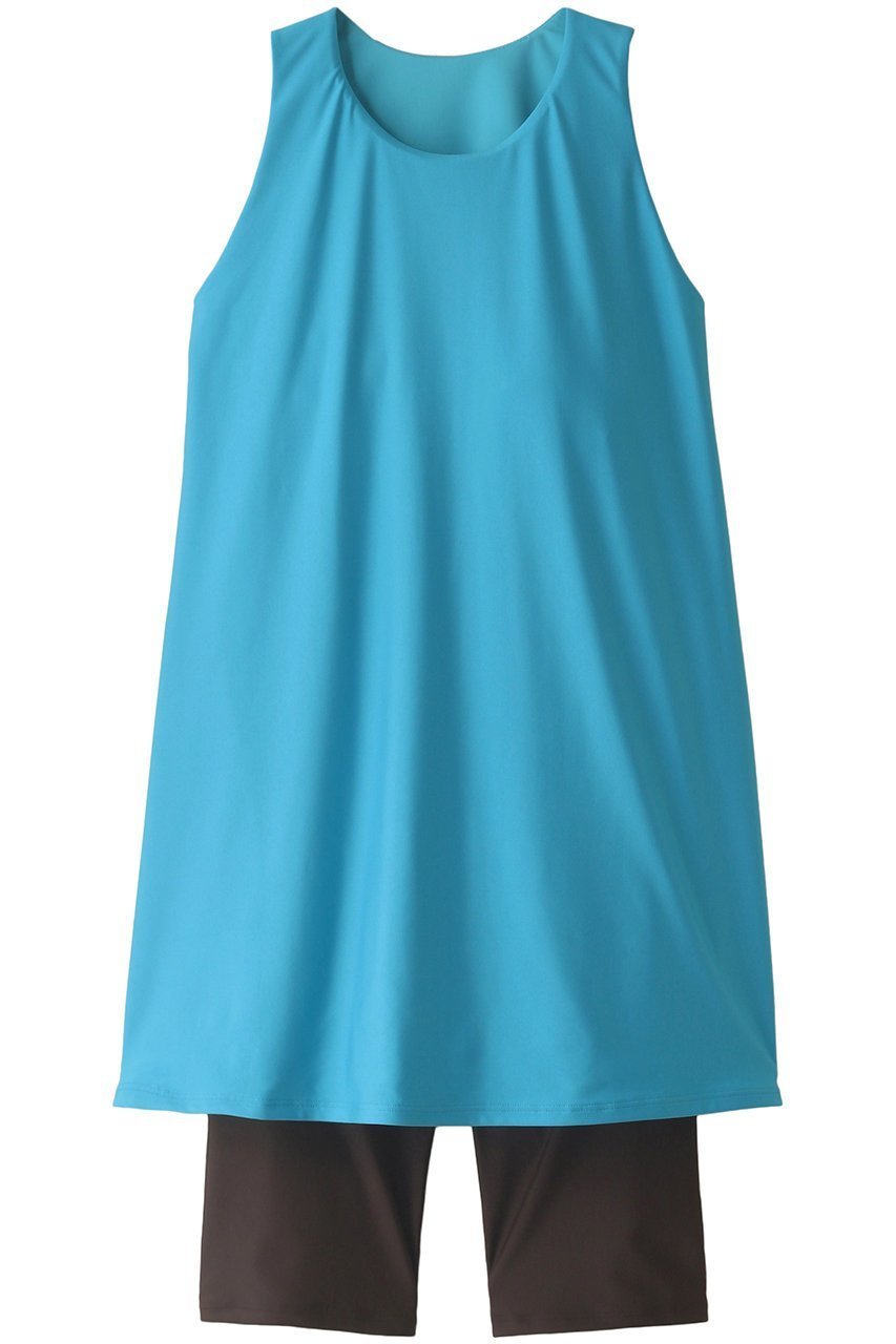 【リムアーク/RIM.ARK】のCovered flare swim wear/スイムウェア・水着 インテリア・キッズ・メンズ・レディースファッション・服の通販 founy(ファニー) 　ファッション　Fashion　レディースファッション　Fashion for Women　水着　Swimwear　レディース水着・ビーチウェア　Swimwear & Beachwear　アメリカン　American Style　スポーツ　Sports, Activewear　スリーブ　Sleeve, Long Sleeve / Short Sleeve　ドレープ　Drape, Draping Fabric　フレア　Flare, Flared　今季　This Season, Current Season　水着　Swimsuit, Swimwear　ライトブルー|ID: prp329100004956971 ipo3291000000037195148