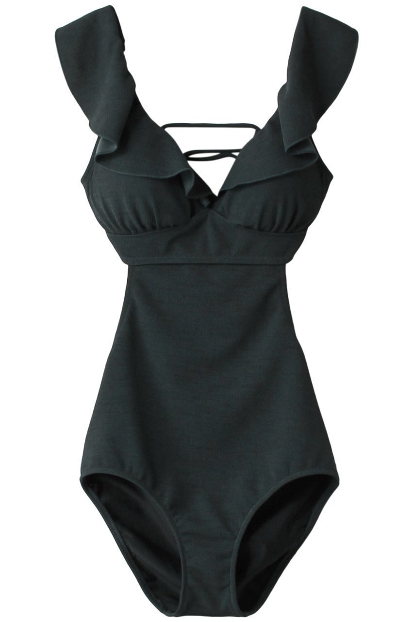 【レイール/Reir】の【San-ai Resort】Slabワンピース 人気、トレンドファッション・服の通販 founy(ファニー) 　ファッション　Fashion　レディースファッション　Fashion for Women　ワンピース　Dresses　スポーツウェア　Functional & Stylish Sportswear　スポーツ ワンピース　Athletic Dress / Tennis Dress　カッティング　Cutting Detail　スポーツ　Sports, Activewear　デコルテ　Décolleté, Neckline　フェミニン　Feminine, Girly　フリル　Frill, Ruffle　リラックス　Relax, Relaxed Fit　レース　Lace, Lace Fabric　ワイヤー　Wire, Wired Bra　定番　Standard, Basic Item　水着　Swimsuit, Swimwear　 other-1|ID: prp329100004956989 ipo3291000000037195274