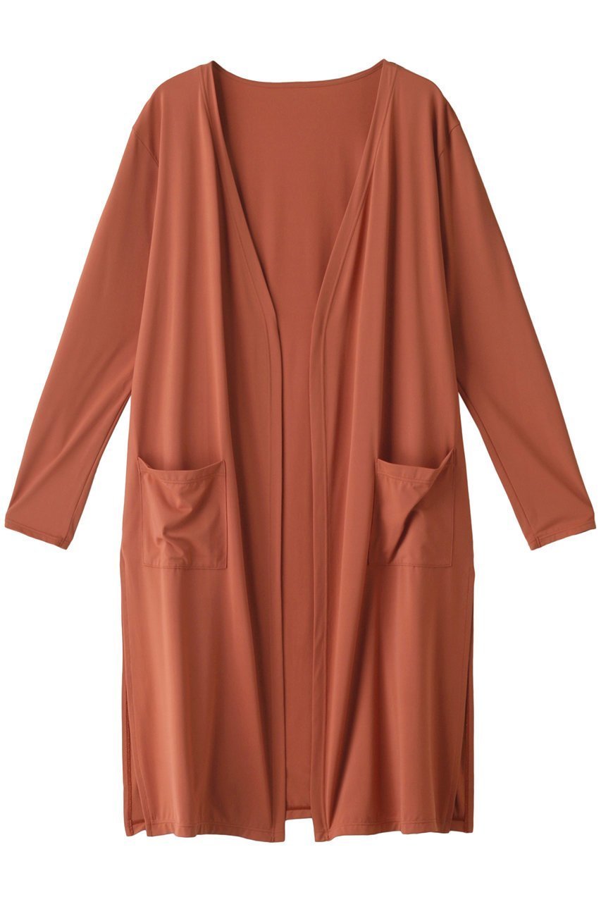 【コーラルヴェール/Coral Veil】のロングカーディガン インテリア・キッズ・メンズ・レディースファッション・服の通販 founy(ファニー) 　ファッション　Fashion　レディースファッション　Fashion for Women　トップス・カットソー　Cut & Sew Tops　カーディガン・羽織り　Layered Style Cardigans　スポーツウェア　Functional & Stylish Sportswear　スポーツ アウター　Sports Outerwear / Running Jacket / Windbreaker　カーディガン　Cardigan, Knitwear　シンプル　Simple, Minimal　スポーツ　Sports, Activewear　スリット　Slit, Slit Detail　ビーチ　Beach, Seaside　ポケット　Pocket, Pocket Detail　ロング　Long, Long-Length　オレンジ|ID: prp329100004956991 ipo3291000000037195293