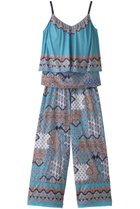 【コーラルヴェール/Coral Veil】のEthnic patchロングパンツセット ブルー|ID: prp329100004956998 ipo3291000000037195345