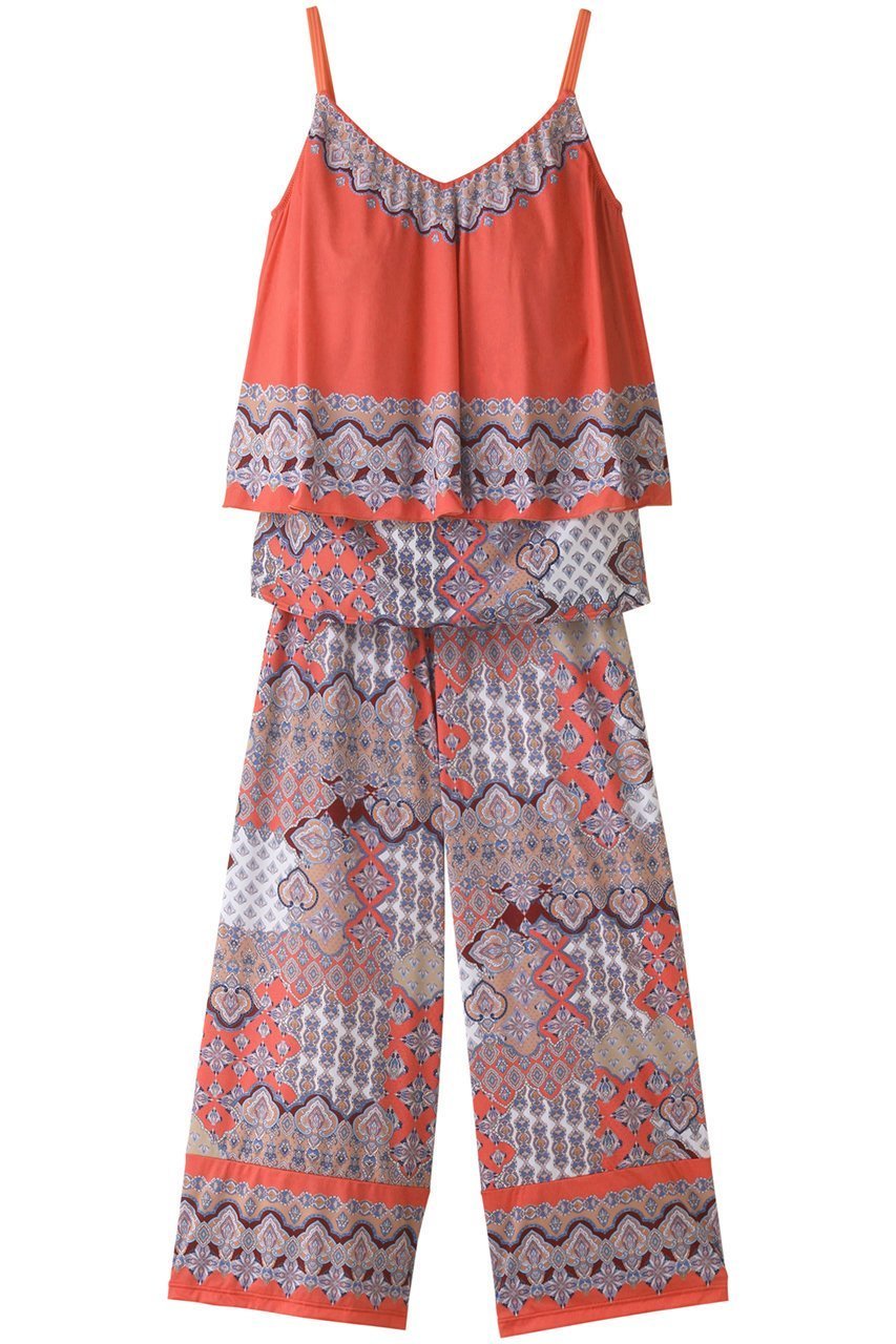 【コーラルヴェール/Coral Veil】のEthnic patchロングパンツセット インテリア・キッズ・メンズ・レディースファッション・服の通販 founy(ファニー) 　ファッション　Fashion　レディースファッション　Fashion for Women　水着　Swimwear　レディース水着・ビーチウェア　Swimwear & Beachwear　おすすめ　Recommended / Our Picks　エスニック　Ethnic Style　サマー　Summer, Summer Style　スポーツ　Sports, Activewear　パッチワーク　Patchwork, Mixed Fabric　ビーチ　Beach, Seaside　ロング　Long, Long-Length　水着　Swimsuit, Swimwear　オレンジ|ID: prp329100004957010 ipo3291000000037195430
