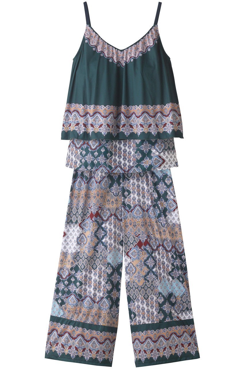 【コーラルヴェール/Coral Veil】のEthnic patchロングパンツセット インテリア・キッズ・メンズ・レディースファッション・服の通販 founy(ファニー) 　ファッション　Fashion　レディースファッション　Fashion for Women　水着　Swimwear　レディース水着・ビーチウェア　Swimwear & Beachwear　おすすめ　Recommended / Our Picks　エスニック　Ethnic Style　サマー　Summer, Summer Style　スポーツ　Sports, Activewear　パッチワーク　Patchwork, Mixed Fabric　ビーチ　Beach, Seaside　ロング　Long, Long-Length　水着　Swimsuit, Swimwear　グリーン|ID: prp329100004957010 ipo3291000000037195431