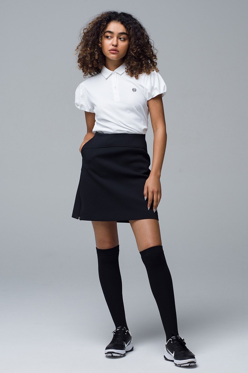 【オブシディアン/OBSIDIAN】のBALLOON SLEEVE POLO 人気、トレンドファッション・服の通販 founy(ファニー) 　ファッション　Fashion　レディースファッション　Fashion for Women　トップス・カットソー　Cut & Sew Tops　スポーツウェア　Functional & Stylish Sportswear　スポーツ トップス　Athletic Tops / Workout Tops / Training Shirts　ゴルフ　Golf　スタイリッシュ　Stylish, Fashionable　スポーツ　Sports, Activewear　スリーブ　Sleeve, Long Sleeve / Short Sleeve　バルーン　Balloon, Balloon Silhouette　ポロシャツ　Polo Shirt, Collared Tee　other-7|ID: prp329100004957016 ipo3291000000037195486