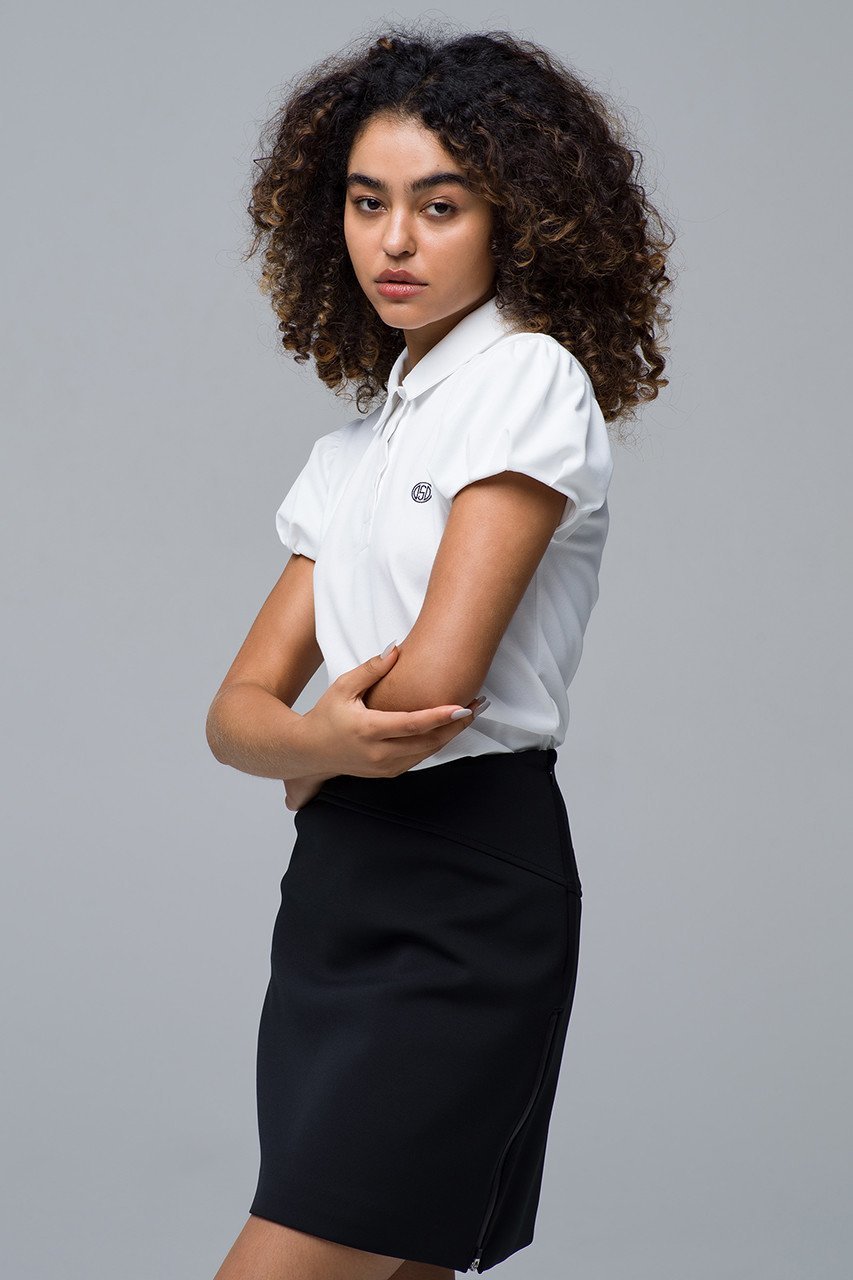 【オブシディアン/OBSIDIAN】のBALLOON SLEEVE POLO 人気、トレンドファッション・服の通販 founy(ファニー) 　ファッション　Fashion　レディースファッション　Fashion for Women　トップス・カットソー　Cut & Sew Tops　スポーツウェア　Functional & Stylish Sportswear　スポーツ トップス　Athletic Tops / Workout Tops / Training Shirts　ゴルフ　Golf　スタイリッシュ　Stylish, Fashionable　スポーツ　Sports, Activewear　スリーブ　Sleeve, Long Sleeve / Short Sleeve　バルーン　Balloon, Balloon Silhouette　ポロシャツ　Polo Shirt, Collared Tee　other-8|ID: prp329100004957016 ipo3291000000037195488