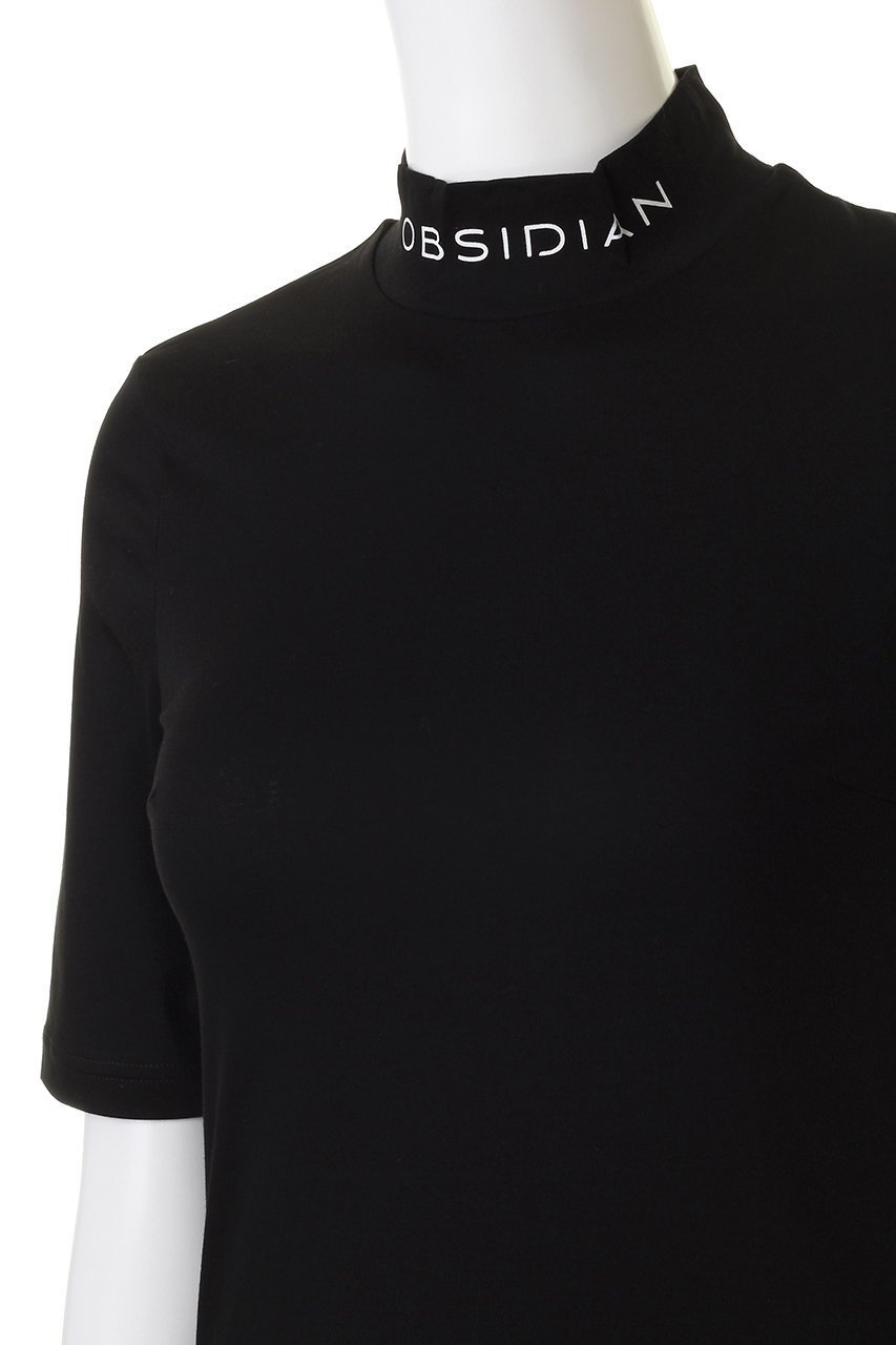 【オブシディアン/OBSIDIAN】のHALF SLEEVE TURTLE NECK PRINT 人気、トレンドファッション・服の通販 founy(ファニー) 　ファッション　Fashion　レディースファッション　Fashion for Women　トップス・カットソー　Cut & Sew Tops　スポーツウェア　Functional & Stylish Sportswear　スポーツ トップス　Athletic Tops / Workout Tops / Training Shirts　ゴルフ　Golf　スタイリッシュ　Stylish, Fashionable　スポーツ　Sports, Activewear　タートルネック　Turtleneck, High Neck　フィット　Fit, Slim Fit　半袖　Short Sleeve, Half Sleeve　other-5|ID: prp329100004957020 ipo3291000000037195511