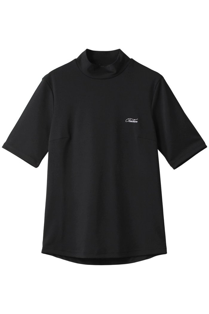 【オブシディアン/OBSIDIAN】のCURSIVE EMBROIDERY HIGHNECK SHORTSLEEVE インテリア・キッズ・メンズ・レディースファッション・服の通販 founy(ファウニー) https://founy.com/ ファッション Fashion レディースファッション Fashion for Women トップス・カットソー Cut & Sew Tops スポーツウェア Functional & Stylish Sportswear スポーツ トップス Athletic Tops / Workout Tops / Training Shirts インナー Innerwear ゴルフ Golf シンプル Simple, Minimal スポーツ Sports, Activewear ハイネック High Neck, Mock Neck ベーシック Basic, Essential 半袖 Short Sleeve, Half Sleeve |ID: prp329100004957054 ipo3291000000037195736