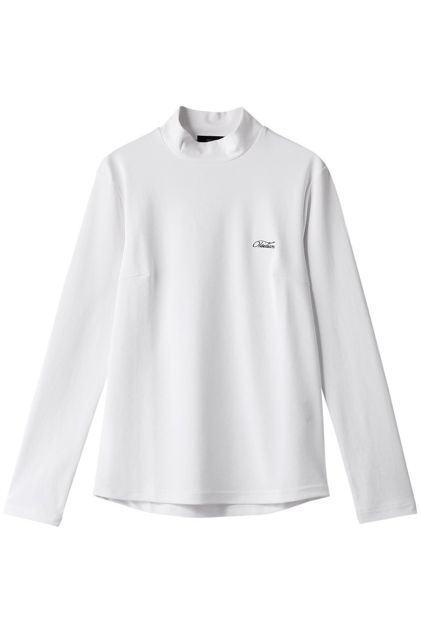 【オブシディアン/OBSIDIAN】のCURSIVE EMBROIDERY HIGHNECK LONGSLEEVE インテリア・キッズ・メンズ・レディースファッション・服の通販 founy(ファニー) 　ファッション　Fashion　レディースファッション　Fashion for Women　トップス・カットソー　Cut & Sew Tops　スポーツウェア　Functional & Stylish Sportswear　スポーツ トップス　Athletic Tops / Workout Tops / Training Shirts　インナー　Innerwear　ゴルフ　Golf　シンプル　Simple, Minimal　スポーツ　Sports, Activewear　ハイネック　High Neck, Mock Neck　ベーシック　Basic, Essential　長袖　Long Sleeve, Full Sleeve　ホワイト|ID: prp329100004957055 ipo3291000000037195746