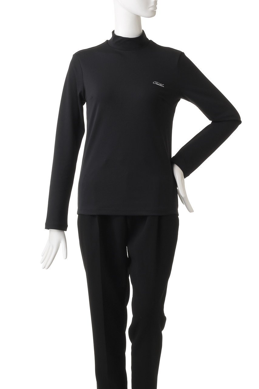 【オブシディアン/OBSIDIAN】のCURSIVE EMBROIDERY HIGHNECK LONGSLEEVE 人気、トレンドファッション・服の通販 founy(ファニー) 　ファッション　Fashion　レディースファッション　Fashion for Women　トップス・カットソー　Cut & Sew Tops　スポーツウェア　Functional & Stylish Sportswear　スポーツ トップス　Athletic Tops / Workout Tops / Training Shirts　インナー　Innerwear　ゴルフ　Golf　シンプル　Simple, Minimal　スポーツ　Sports, Activewear　ハイネック　High Neck, Mock Neck　ベーシック　Basic, Essential　長袖　Long Sleeve, Full Sleeve　other-2|ID: prp329100004957055 ipo3291000000037195747