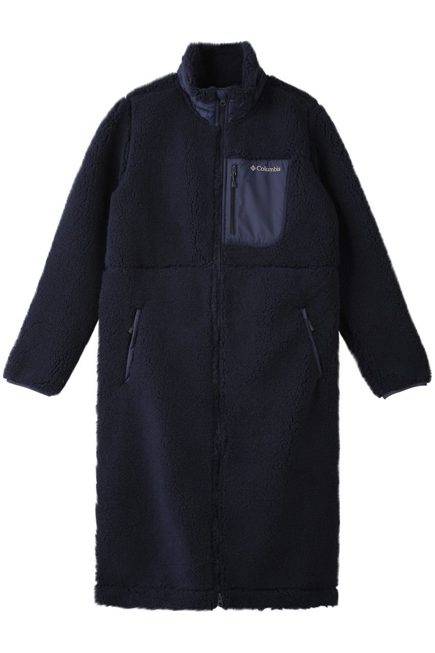 【コロンビア/Columbia】のアーチャーリッジロングジャケット インテリア・キッズ・メンズ・レディースファッション・服の通販 founy(ファニー) 　ファッション　Fashion　レディースファッション　Fashion for Women　アウター　Coat / Outerwear Collection　レディースジャケット・軽アウター　Jackets　スポーツウェア　Functional & Stylish Sportswear　スポーツ アウター　Sports Outerwear / Running Jacket / Windbreaker　アウトドア　Outdoor Clothing　ジャケット　Jacket, Outerwear　スポーツ　Sports, Activewear　ハイネック　High Neck, Mock Neck　ロング　Long, Long-Length　旅行　Travel　ネイビー(フィッシュウェーブプリント)|ID: prp329100004957097 ipo3291000000037196032