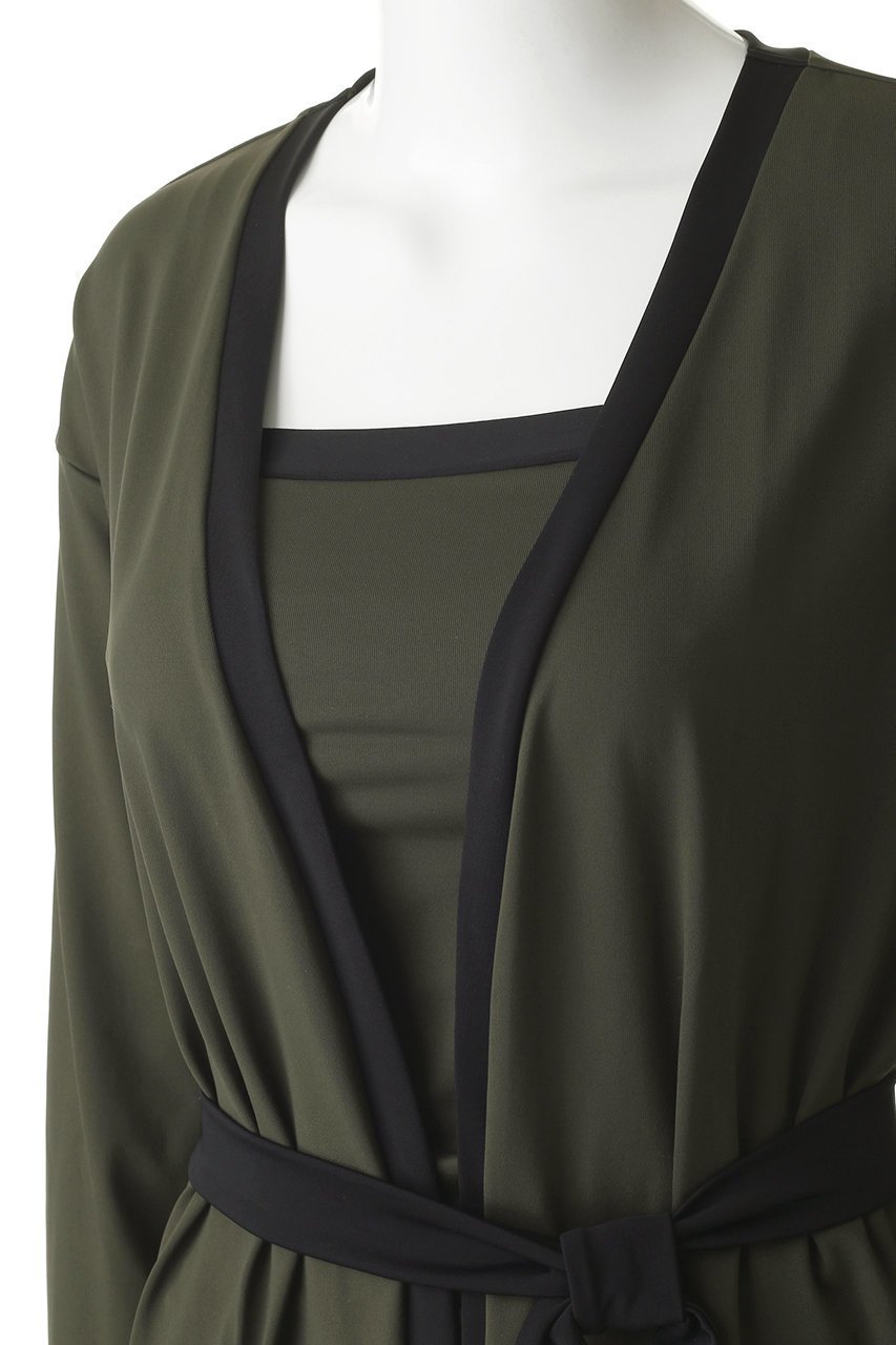 【レイール/Reir】の【大日方久美子×ESSEN.LAUTREAMONT×Reir】ロングカーディガン 人気、トレンドファッション・服の通販 founy(ファニー) 　ファッション　Fashion　レディースファッション　Fashion for Women　トップス・カットソー　Cut & Sew Tops　カーディガン・羽織り　Layered Style Cardigans　スポーツウェア　Functional & Stylish Sportswear　スポーツ アウター　Sports Outerwear / Running Jacket / Windbreaker　水着　Swimwear　なめらか　Smooth, Silky Texture　カーディガン　Cardigan, Knitwear　シンプル　Simple, Minimal　スポーツ　Sports, Activewear　フェミニン　Feminine, Girly　リゾート　Resort, Vacation Style　リボン　Ribbon, Bow　ロング　Long, Long-Length　人気　Popular, Best Seller　水着　Swimsuit, Swimwear　other-5|ID: prp329100004957101 ipo3291000000037196060