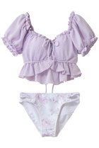 【レイール/Reir】の【San-ai Resort】【楽盛り水着】パフスリーブワイヤービキニ パープル|ID: prp329100004957160 ipo3291000000037196516