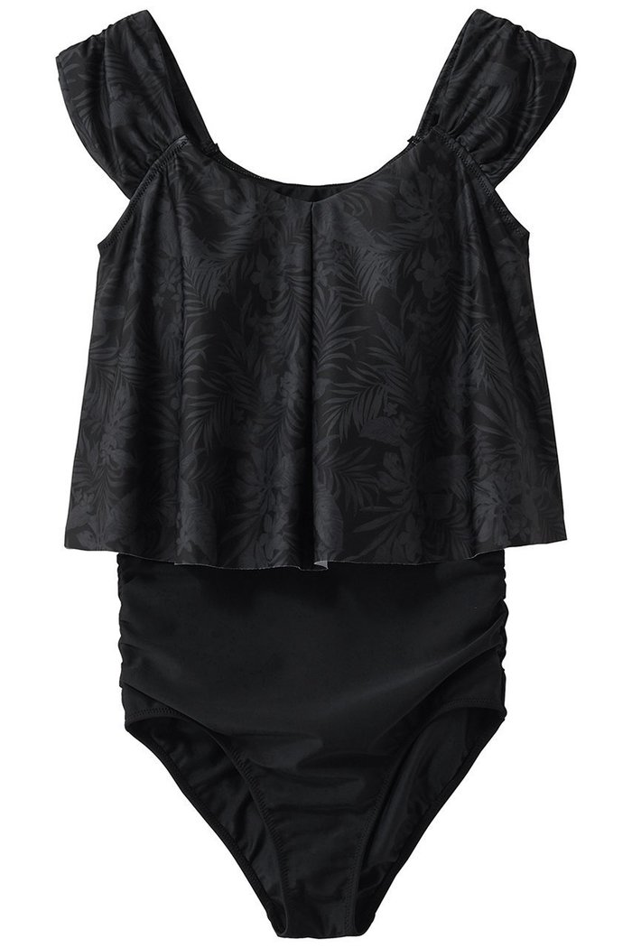 【レイール/Reir】の【San-ai Resort】プリントワンピ見えビキニ インテリア・キッズ・メンズ・レディースファッション・服の通販 founy(ファウニー) https://founy.com/ ファッション Fashion レディースファッション Fashion for Women 水着 Swimwear レディース水着・ビーチウェア Swimwear & Beachwear ギャザー Gathered, Ruffled ショーツ Shorts, Short Pants スポーツ Sports, Activewear セパレート Separate, Two-Piece ビキニ Bikini, Two-Piece Swimsuit フレア Flare, Flared プリント Print, Printed Pattern リゾート Resort, Vacation Style リラックス Relax, Relaxed Fit リーフ Leaf, Botanical Leaf ワイヤー Wire, Wired Bra エレガント 上品 Elegant 水着 Swimsuit, Swimwear |ID: prp329100004957185 ipo3291000000037196695