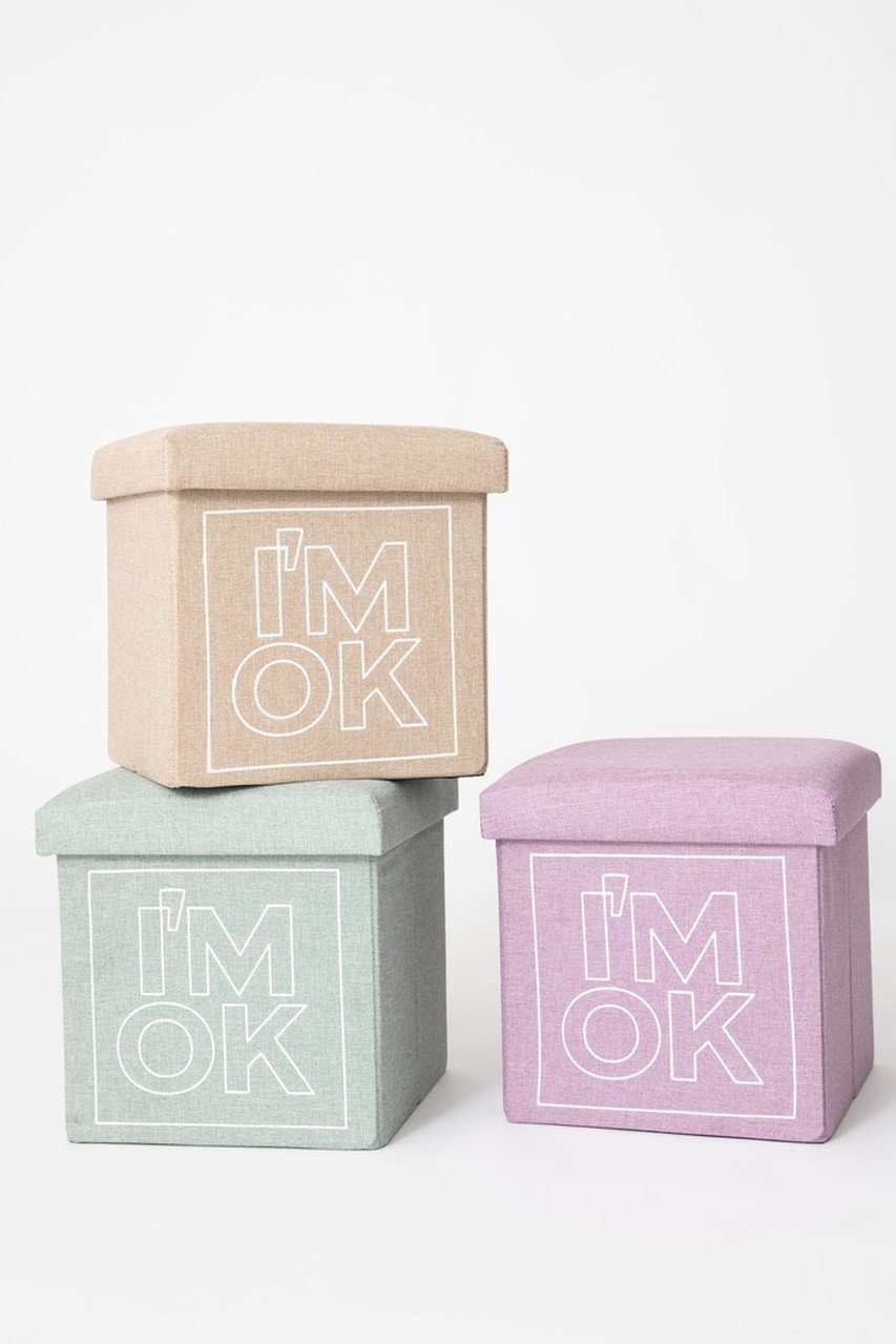 【ロンハーマン/Ron Herman / GOODS】の【I M OK】スツールボックス 人気、トレンドファッション・服の通販 founy(ファニー) 　おすすめ　Recommended / Our Picks　クッション　Cushion, Throw Pillow　コンパクト　Compact, Small Size　ボックス　Boxy, Box Shape　other-2|ID: prp329100004957342 ipo3291000000037197832