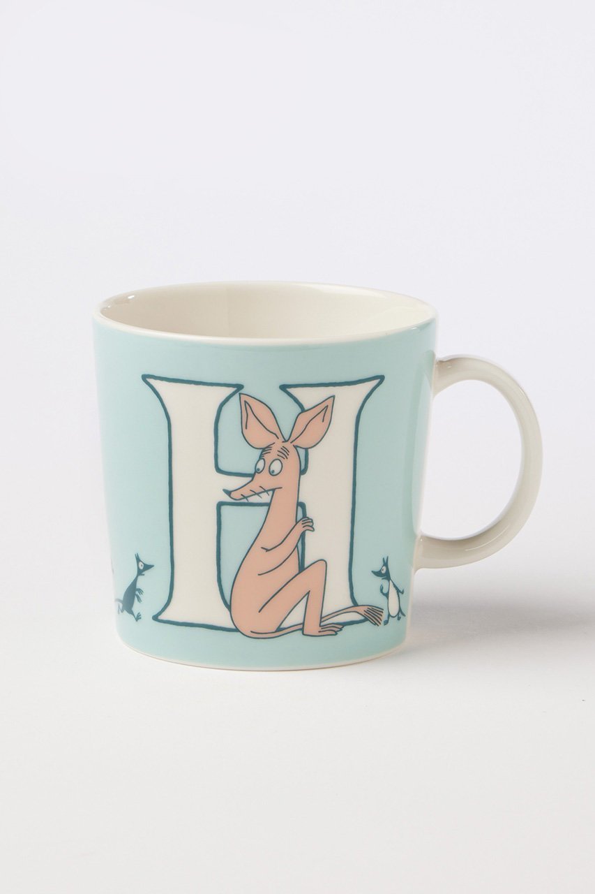 【ムーミン バイ アラビア/MOOMIN by ARABIA / GOODS】のムーミン アルファベットコレクション マグ 0.4L H インテリア・キッズ・メンズ・レディースファッション・服の通販 founy(ファニー) 　イラスト　Illustration　キャラクター　Character, Licensed Characters　ギフト プレゼント　Gift / Present　グラス　Glass, Eyewear　コレクション　Collection, Seasonal Line　テーブル　Table, Dining Table　-|ID: prp329100004957565 ipo3291000000037199223