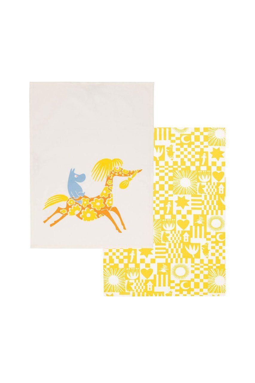 【ムーミン バイ アラビア/MOOMIN by ARABIA / GOODS】のムーミン キッチン キッチンタオル 50x70cm 2枚セット インテリア・キッズ・メンズ・レディースファッション・服の通販 founy(ファニー) 　イラスト　Illustration　タオル　Towel, Bath Towel　夏　Summer　パーティー イエロー|ID: prp329100004957992 ipo3291000000037201790