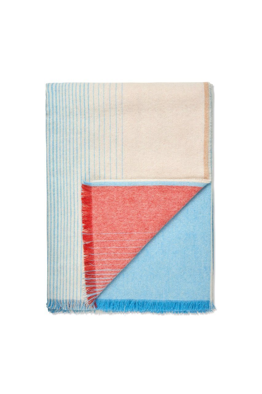 【エルヴァン デンマーク/elvang Denmark / GOODS】のCarte Postale スロー by Inga Sempe インテリア・キッズ・メンズ・レディースファッション・服の通販 founy(ファニー) 　コレクション　Collection, Seasonal Line　フランス　France, French　ブランケット　Blanket, Throw Blanket　再入荷　Restock / Back in Stock　ホワイト/ブルー|ID: prp329100004958166 ipo3291000000037202749