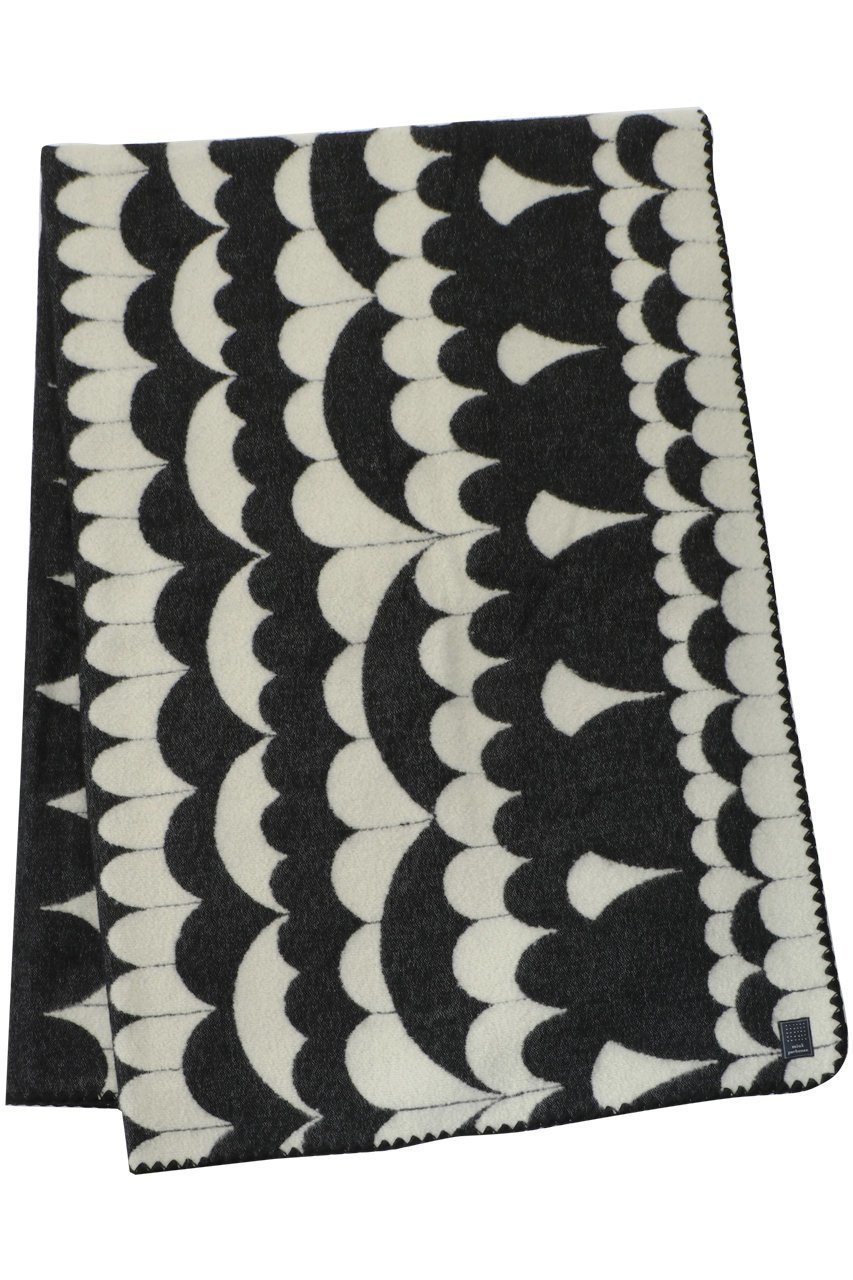 【ミナ ペルホネン/mina perhonen / GOODS】のsea lace ブランケット Large 約210×145cm インテリア・キッズ・メンズ・レディースファッション・服の通販 founy(ファニー) 　2023年　2023　2023春夏・S/S　Spring/Summer 2023 SS23　コレクション　Collection, Seasonal Line　シンプル　Simple, Minimal　ジャカード／ジャガード　Jacquard, Woven Pattern　ブランケット　Blanket, Throw Blanket　ブラック|ID: prp329100004958411 ipo3291000000037204146