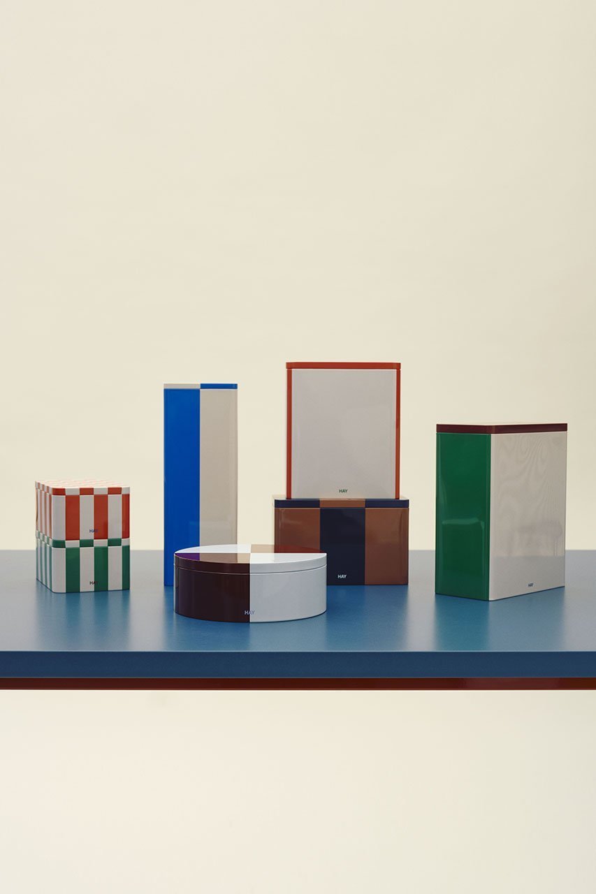 【ヘイ/HAY / GOODS】のTin Container M 人気、トレンドファッション・服の通販 founy(ファニー) 　カラフル　Colorful Design　チェック　Check, Plaid, Tartan　テーブル　Table, Dining Table　other-3|ID: prp329100004958419 ipo3291000000037204193