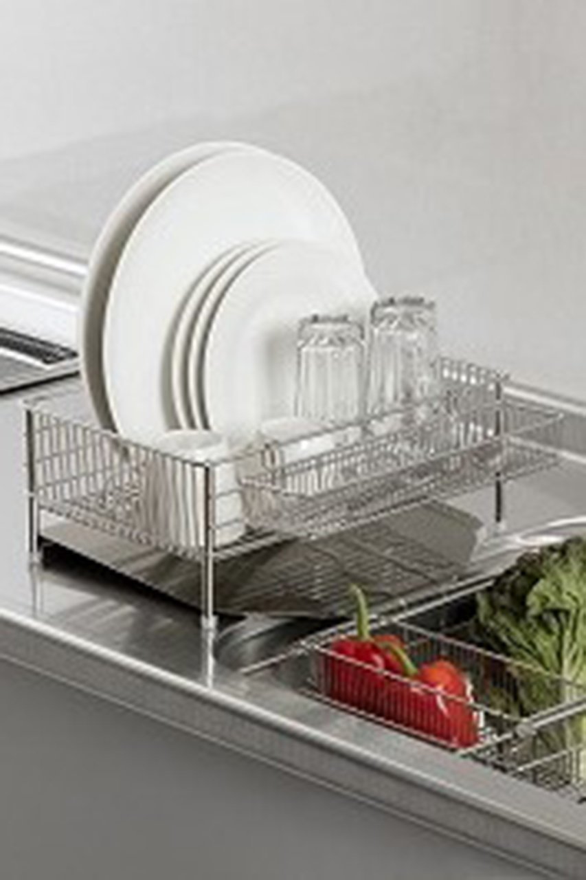 【ラバーゼ/la base / GOODS】のステンレス水切りかご 小 人気、トレンドファッション・服の通販 founy(ファニー) 　イタリア　Italy　グラス　Glass, Eyewear　シンプル　Simple, Minimal　フラット　Flat, Flat Shoes　ワイヤー　Wire, Wired Bra　皿　Plate, Dish　other-3|ID: prp329100004958638 ipo3291000000037205372