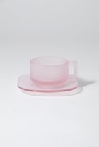 【アルノグラス/ARNO Glass / GOODS】のカップ & ソーサー フロスト ピンク|ID: prp329100004958705 ipo3291000000037205718