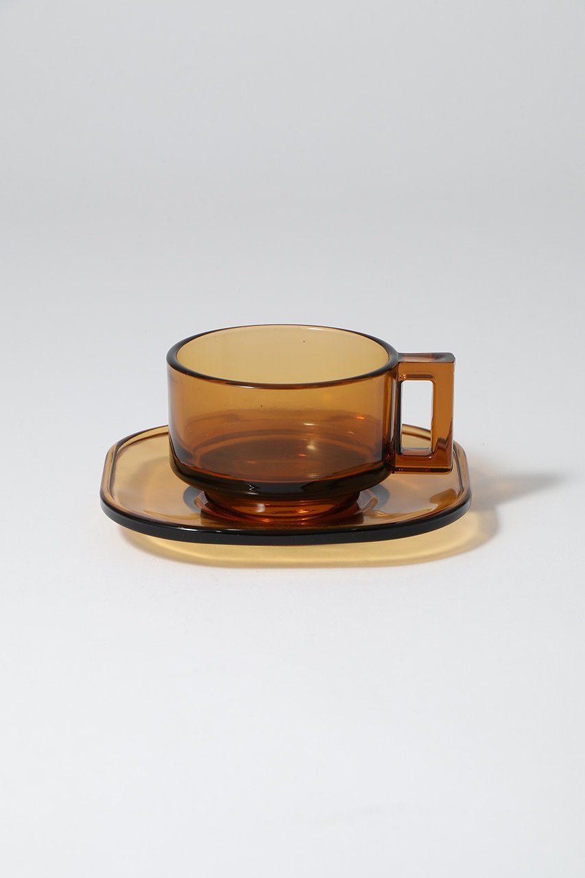 【アルノグラス/ARNO Glass / GOODS】のカップ & ソーサー インテリア・キッズ・メンズ・レディースファッション・服の通販 founy(ファニー) 　イタリア　Italy　ガラス　Glass, Glassware　クラシカル　Classical, Vintage-Inspired　クリスタル　Crystal, Swarovski　グラス　Glass, Eyewear　スクエア　Square, Square Shape　テーブル　Table, Dining Table　ハンド　Hand, Handmade　アンバー|ID: prp329100004958705 ipo3291000000037205721