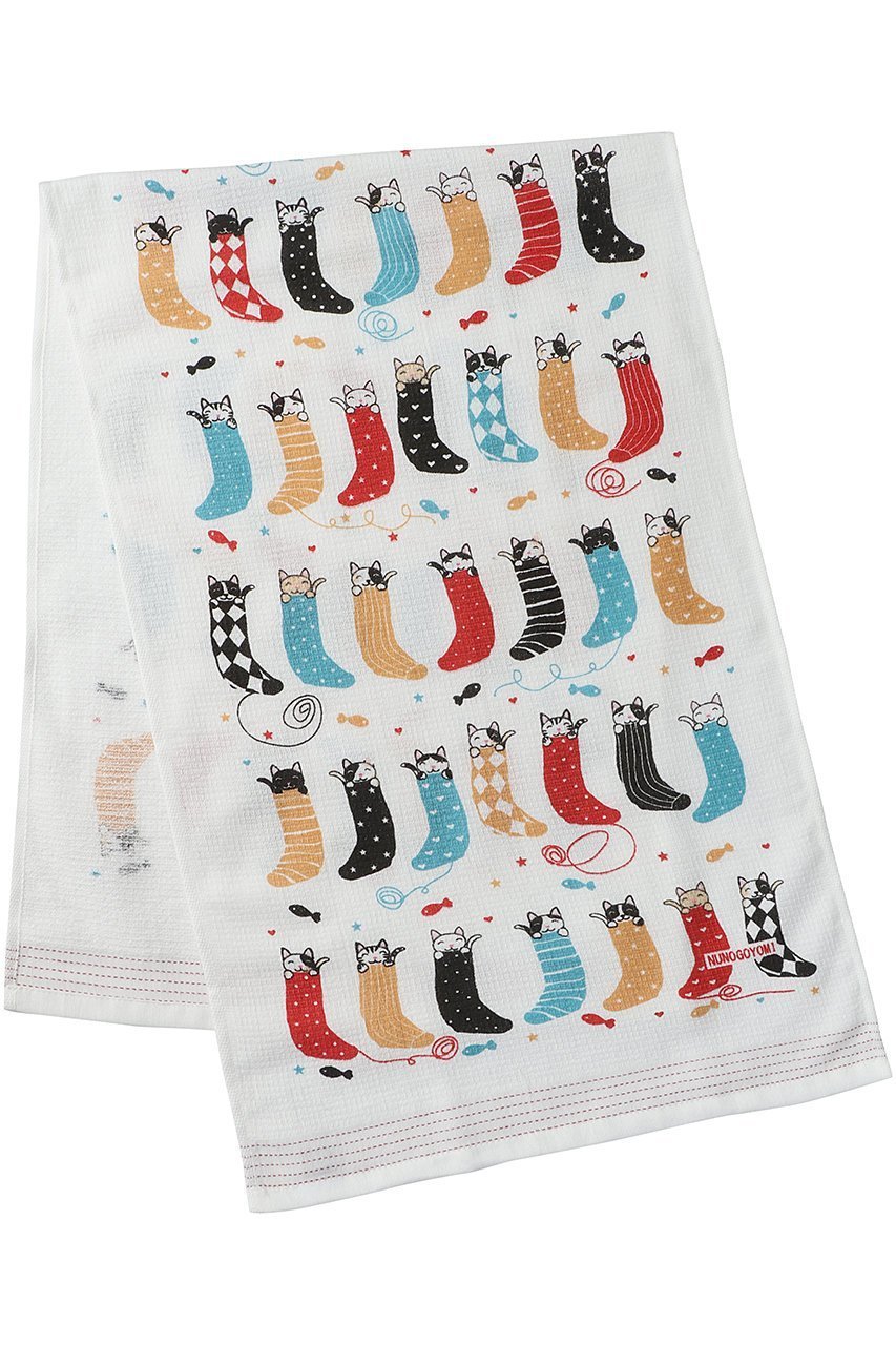 【コンテックス/kontex / GOODS】の布ごよみフェイスタオル インテリア・キッズ・メンズ・レディースファッション・服の通販 founy(ファニー) 　アウトドア　Outdoor Clothing　イラスト　Illustration　スポーツ　Sports, Activewear　タオル　Towel, Bath Towel　トラベル　Travel, Travel Gear　フェイス　Face, Facial Design　定番　Standard, Basic Item　旅行　Travel　靴下猫|ID: prp329100004958764 ipo3291000000037206104