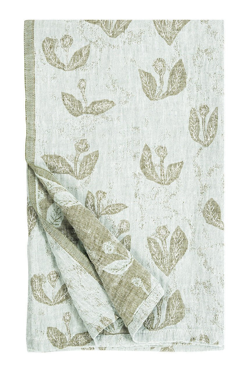 【ラプアン カンクリ/LAPUAN KANKURIT / GOODS】のKESAKUKKA リネンブランケット 145x260cm インテリア・キッズ・メンズ・レディースファッション・服の通販 founy(ファニー) 　吸水　Absorbent, Quick-Dry　テーブル　Table, Dining Table　ブランケット　Blanket, Throw Blanket　リネン　Linen, Linen Fabric　おすすめ　Recommended / Our Picks　夏　Summer　グレー×オリーブ|ID: prp329100004959005 ipo3291000000037207443