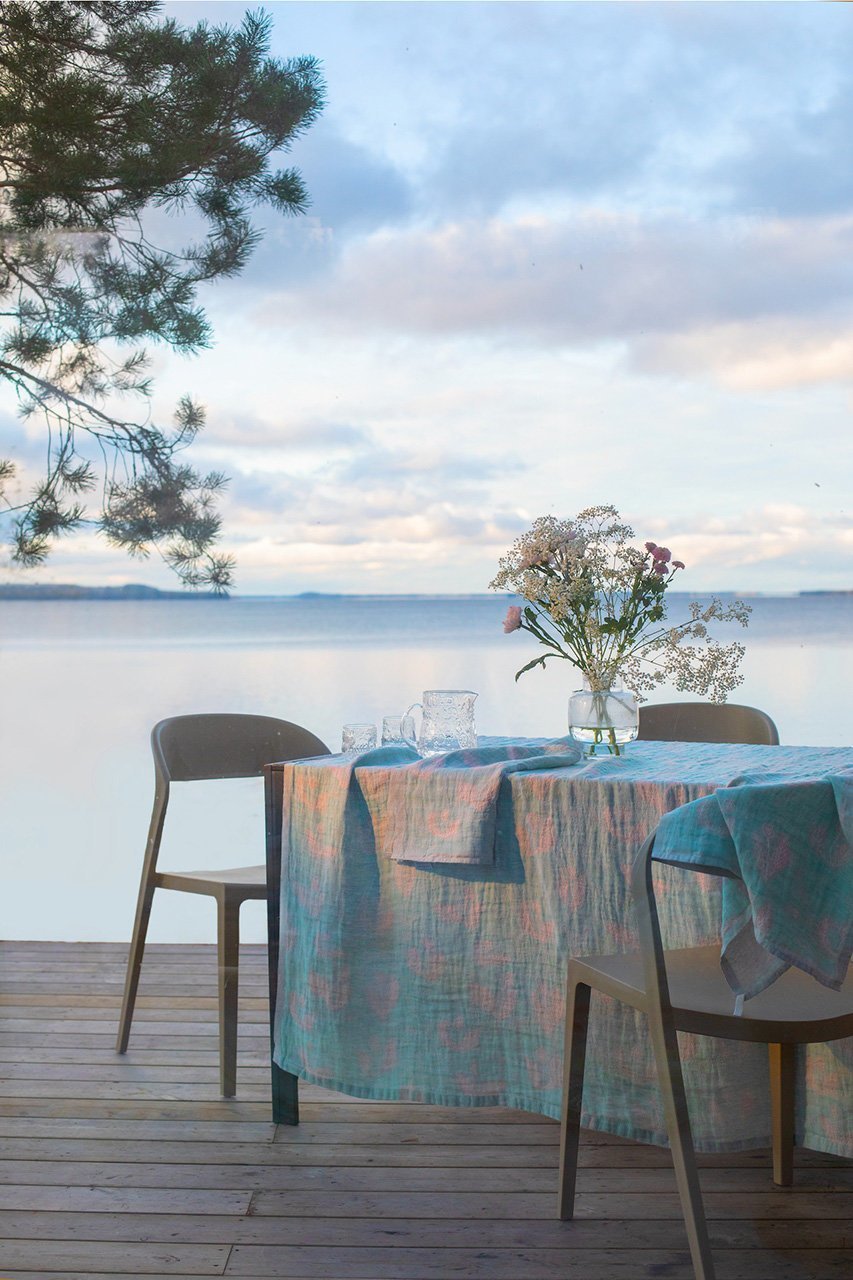 【ラプアン カンクリ/LAPUAN KANKURIT / GOODS】のKESAKUKKA リネンブランケット 145x260cm 人気、トレンドファッション・服の通販 founy(ファニー) 　吸水　Absorbent, Quick-Dry　テーブル　Table, Dining Table　ブランケット　Blanket, Throw Blanket　リネン　Linen, Linen Fabric　おすすめ　Recommended / Our Picks　夏　Summer　other-4|ID: prp329100004959005 ipo3291000000037207447