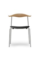【カール ハンセン&サン/CARL HANSEN & SON / GOODS】のCH88P ダイニングチェア ステンレススチール 【メーカー取り寄せ】 オーク/オイル/Thor301ブラック|ID: prp329100004959248 ipo3291000000037208630