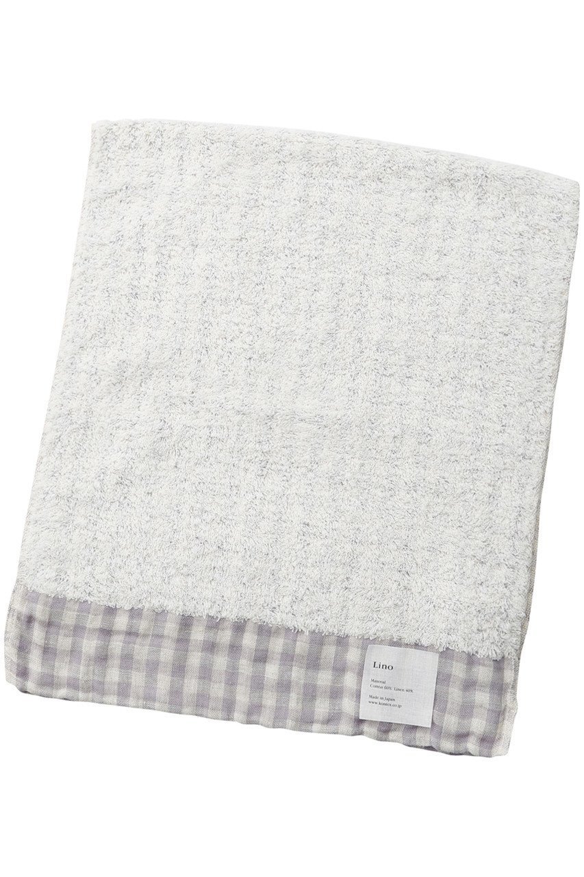 【コンテックス/kontex / GOODS】のリノタオル Mサイズ インテリア・キッズ・メンズ・レディースファッション・服の通販 founy(ファニー) 　ギンガム　Gingham, Gingham Fabric　タオル　Towel, Bath Towel　チェック　Check, Plaid, Tartan　パステル　Pastel, Soft Color　リネン　Linen, Linen Fabric　定番　Standard, Basic Item　パープル|ID: prp329100004959545 ipo3291000000037210082