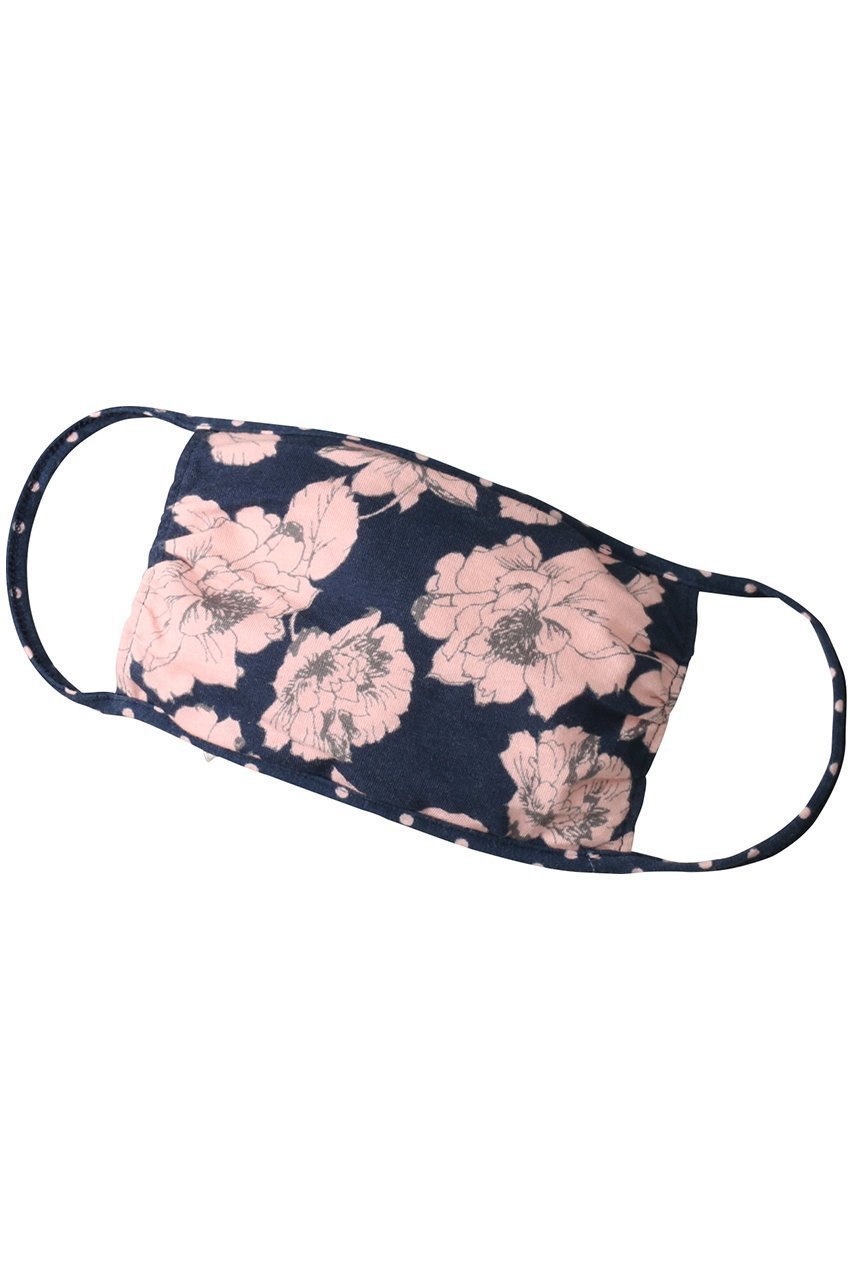 【キッドブルー/KID BLUE / GOODS】のラインフラワー マスクカバー インテリア・キッズ・メンズ・レディースファッション・服の通販 founy(ファニー) 　おすすめ　Recommended / Our Picks　ギフト プレゼント　Gift / Present　フラワー　Flower, Floral　ループ　Loop, Loop Knit　ネイビー|ID: prp329100004959552 ipo3291000000037210116