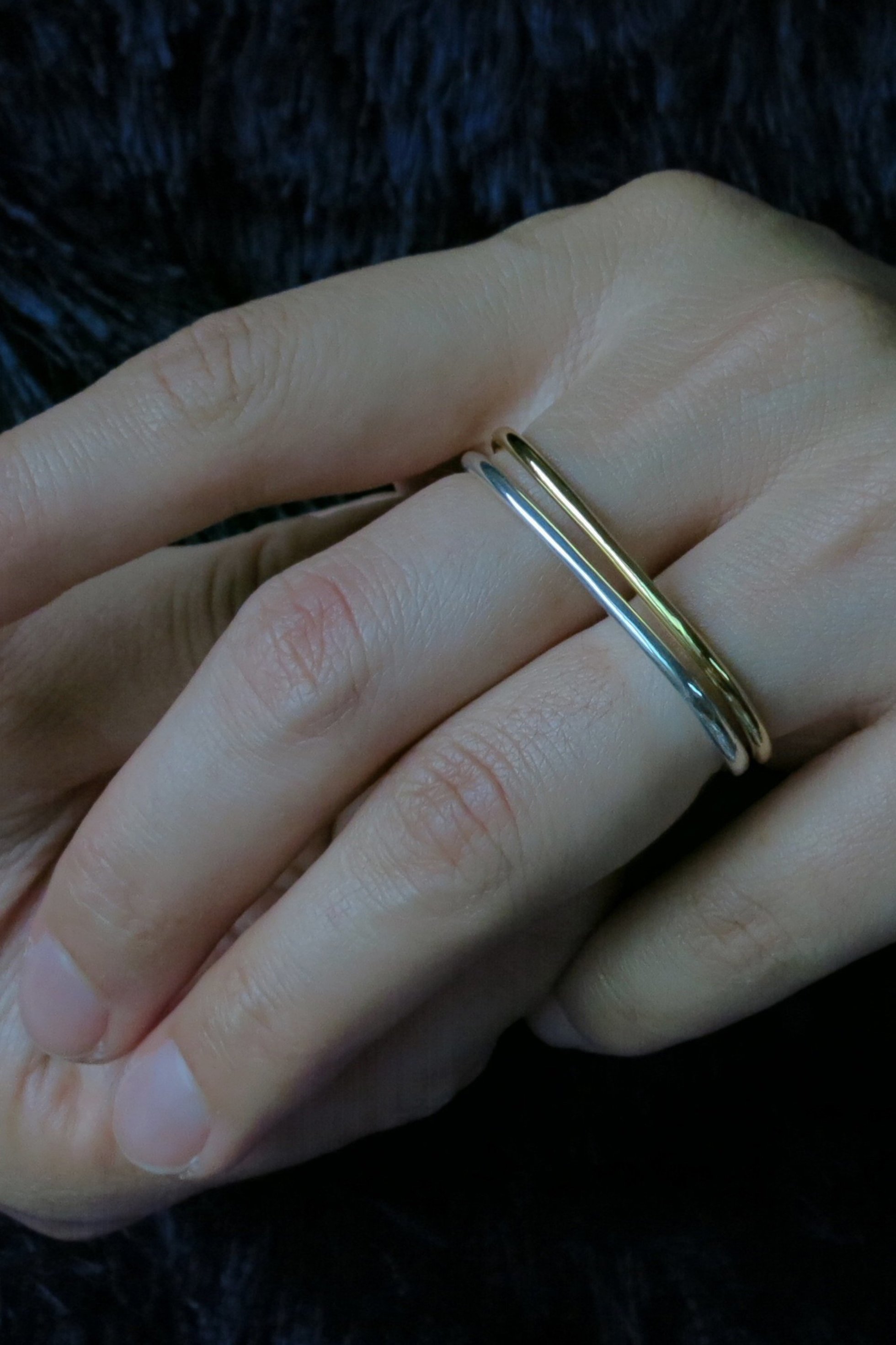 【イヴェット/YVETTE】のSTRUCTURE ダブルフィンガーリング 人気、トレンドファッション・服の通販 founy(ファニー) 　ファッション　Fashion　レディースファッション　Fashion for Women　なめらか　Smooth, Silky Texture　シルバー　Silver, Metallic Silver　フォルム　Silhouette, Form　新作・新入荷　New Arrivals / New In　other-2|ID: prp329100004960009 ipo3291000000037213760