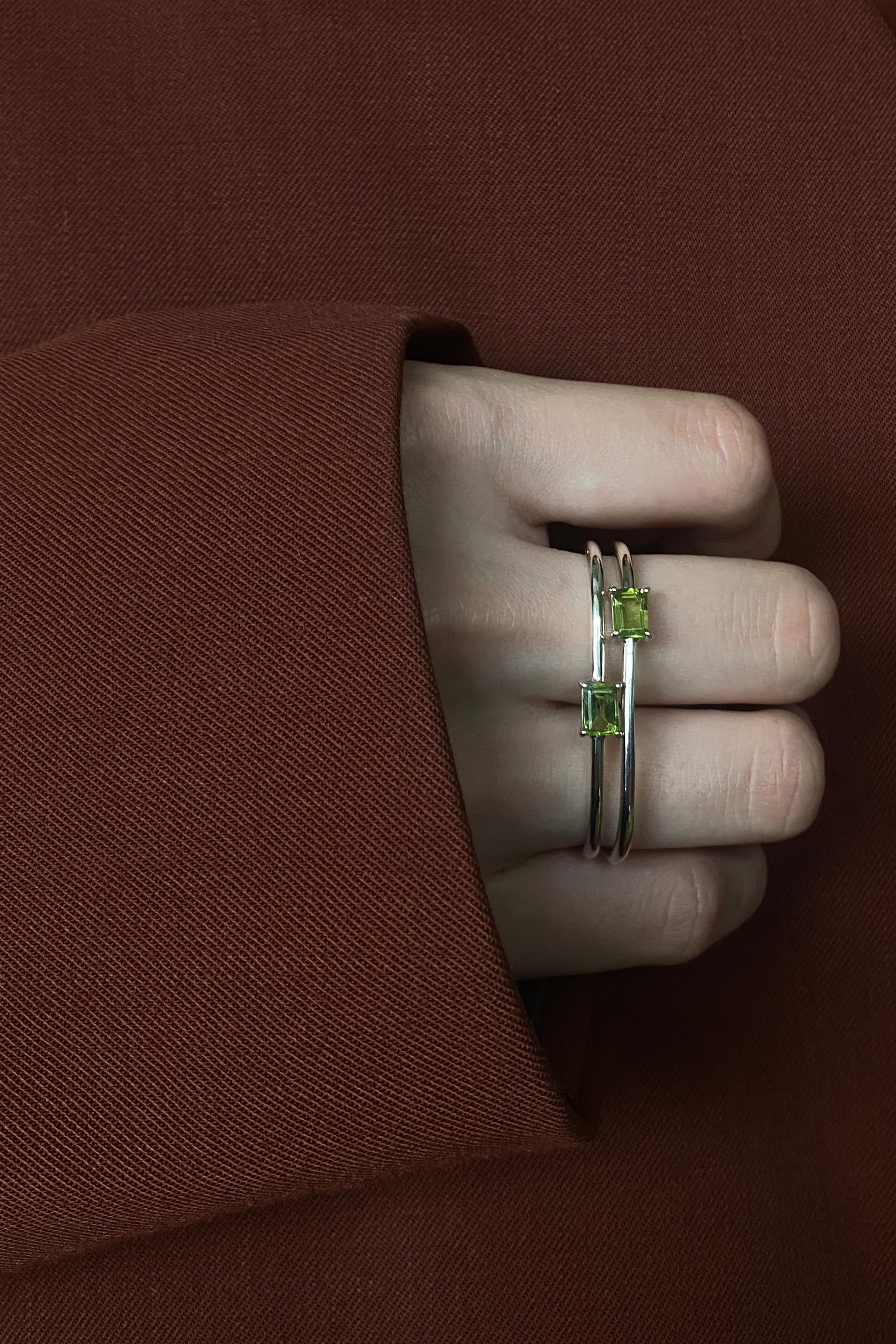 【イヴェット/YVETTE】のSTRUCTURE ダブルフィンガーリング(ペリドット) 人気、トレンドファッション・服の通販 founy(ファニー) 　ファッション　Fashion　レディースファッション　Fashion for Women　ジュエリー　Jewelry, Accessories　ストーン　Stone, Gem-Like　新作・新入荷　New Arrivals / New In　other-4|ID: prp329100004960011 ipo3291000000037213771